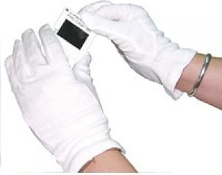 Gi/ncwo Guantes de algodón de punto, Medio, (10 unidades), color blanco