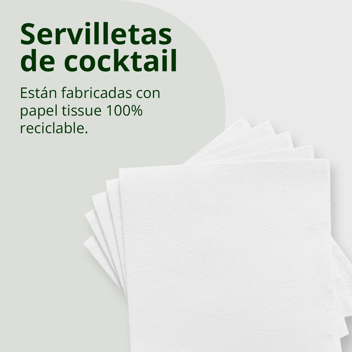 Zestaw 300 białych papierowych serwetek koktajlowych + serwetki na serwetki ze stali nierdzewnej - tekstura mikrokropki - grubsza i chłonna - 10 x 10 cm złożona - Hostelnovo