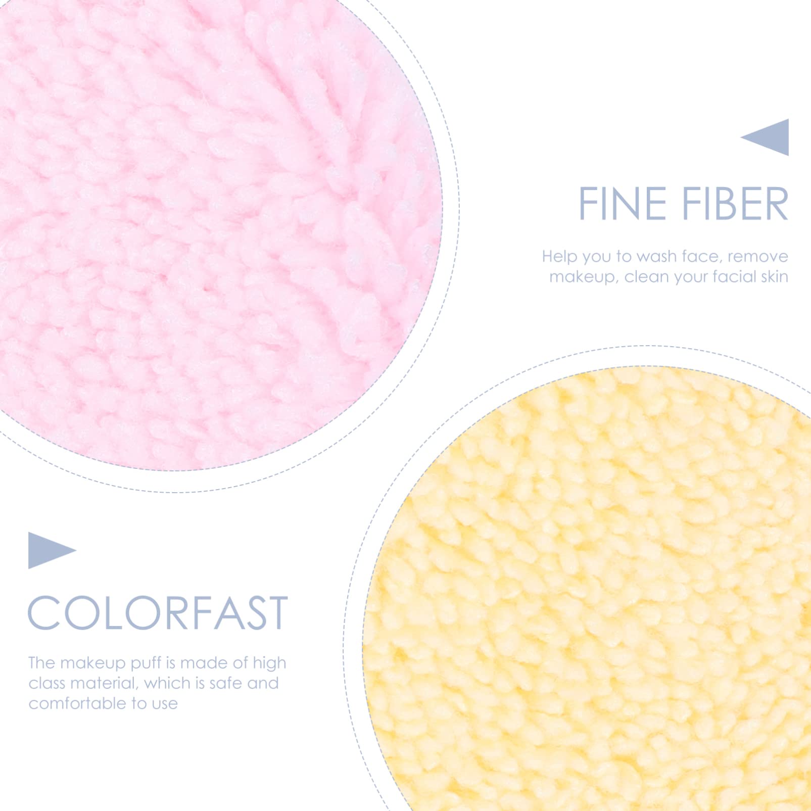FRCOLOR 15pezzi Spugne Struccanti Rotonde Accessori Per Trucco Lavabili e Morbide Per La Pulizia Del Viso e Make-up Quotidiano