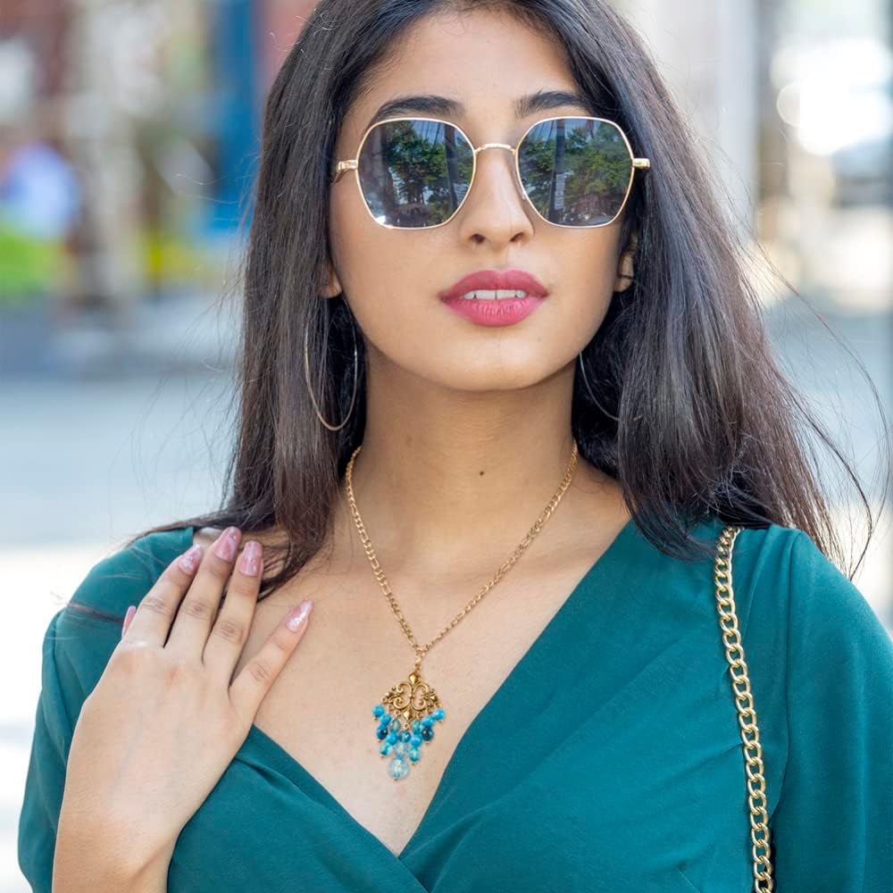 Bestewelry 64Pcs Tibetan Antique Gold Chandelier Charms 16 Styles Vintage Filigree Hollow Links Charms with Loops Findings for Dangle Earrings Connector Components Jewelry Making - Image 7