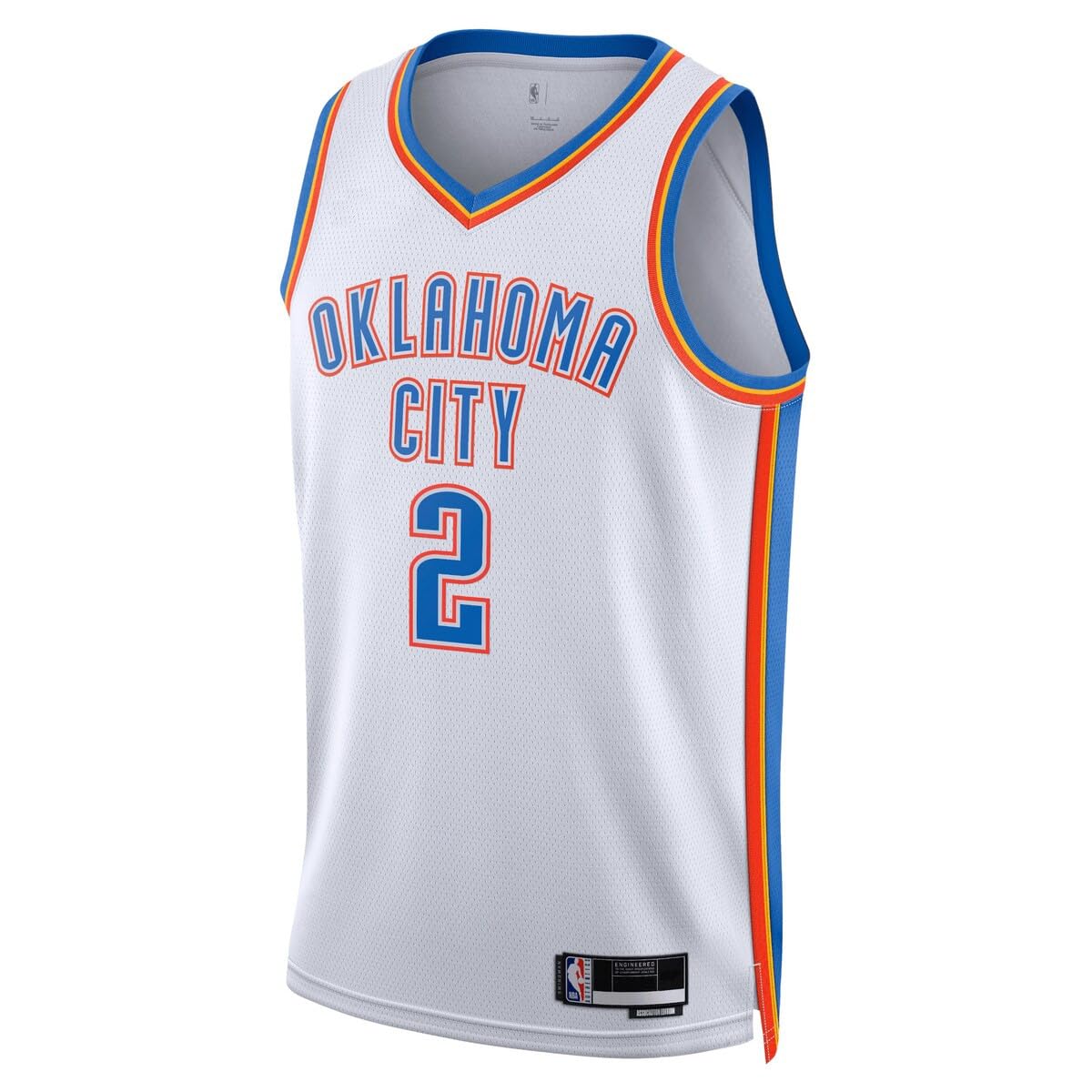Outerstuff Shai Gilgeous-Alexander Oklahoma City Thunder NBA Kids Youth 8-20 Association Edition - Camiseta blanca Swingman