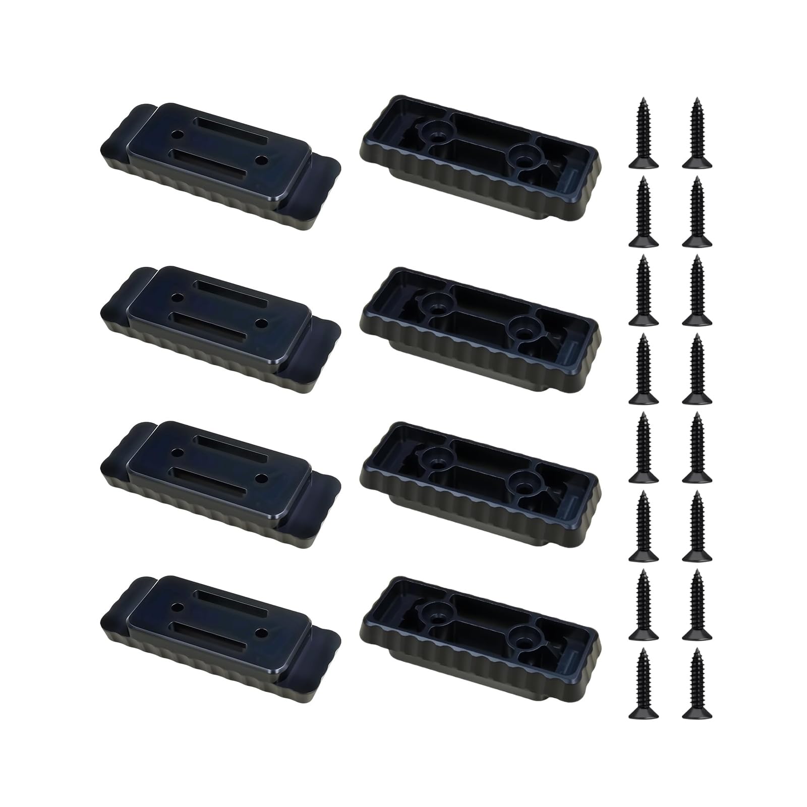 12Pcs Mounting Feet for Power Tool Systems Nails Included ABS Construction Tool Accessories Mount Adapter