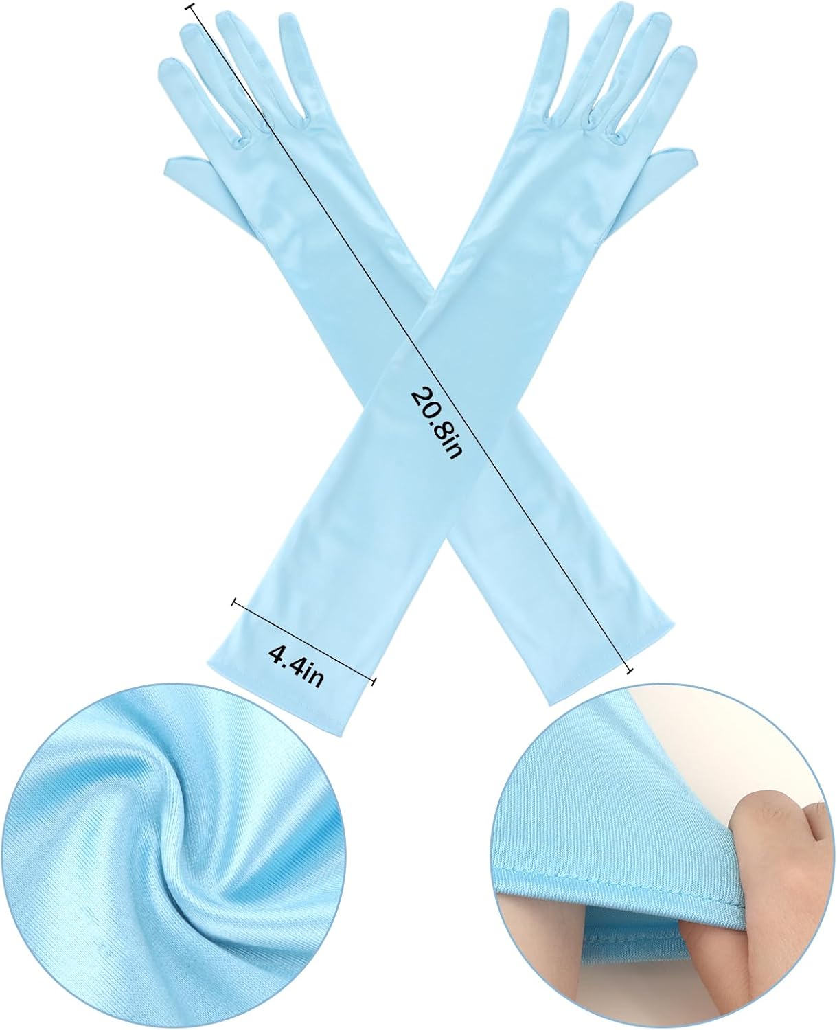 Princess Accessories for Girls Headband Gloves Choker Halloween Princess Costume Accessories - Image 4