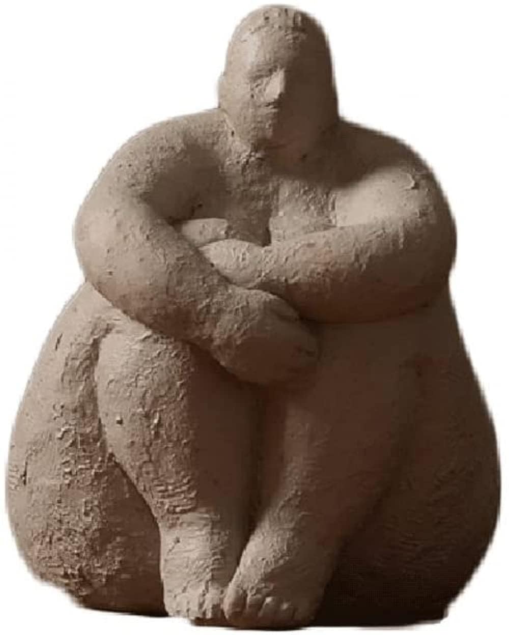 YUZDNM Nordic Style Ornaments Character Decoration Statue Fat Woman Sculpture Home Living Room Sample Room Abstract Resin Modern Art(#b)