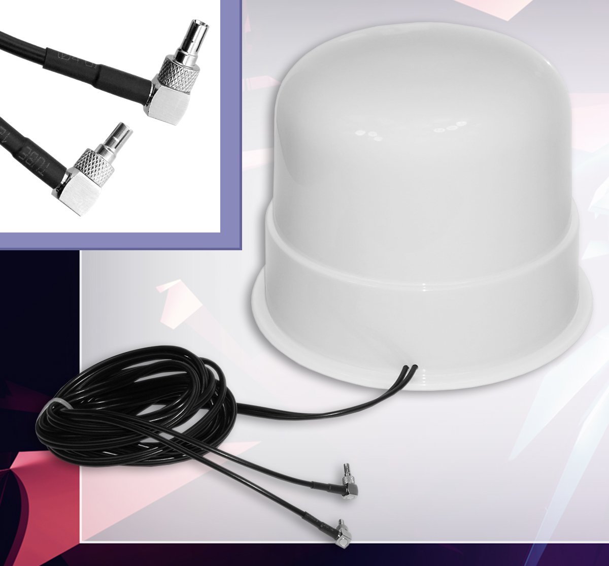 Theta Communication 30dbi Omni Directionnel 4G 3G LTE MIMO externe Antenne Booster de signal MAISON BATEAU CARAVANE CAMPING CAR Huawei BOOSTER E5180 E5377 E3272 E3372 e3276 CRC9