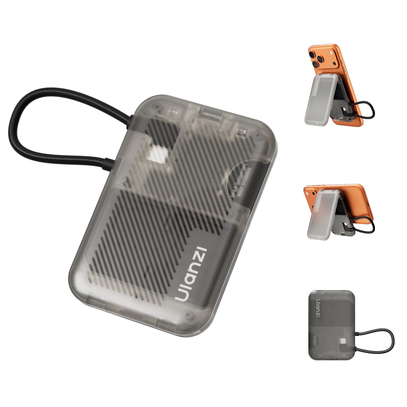 Ulanzi 3-in-1 Portable SD Card Reader - Micro SD Card Reader with Magnetic Phone Stand, USB C, Holds 7 Cards, Graphene Cooling, Ultra Compact for iPhone & Android-picture-21