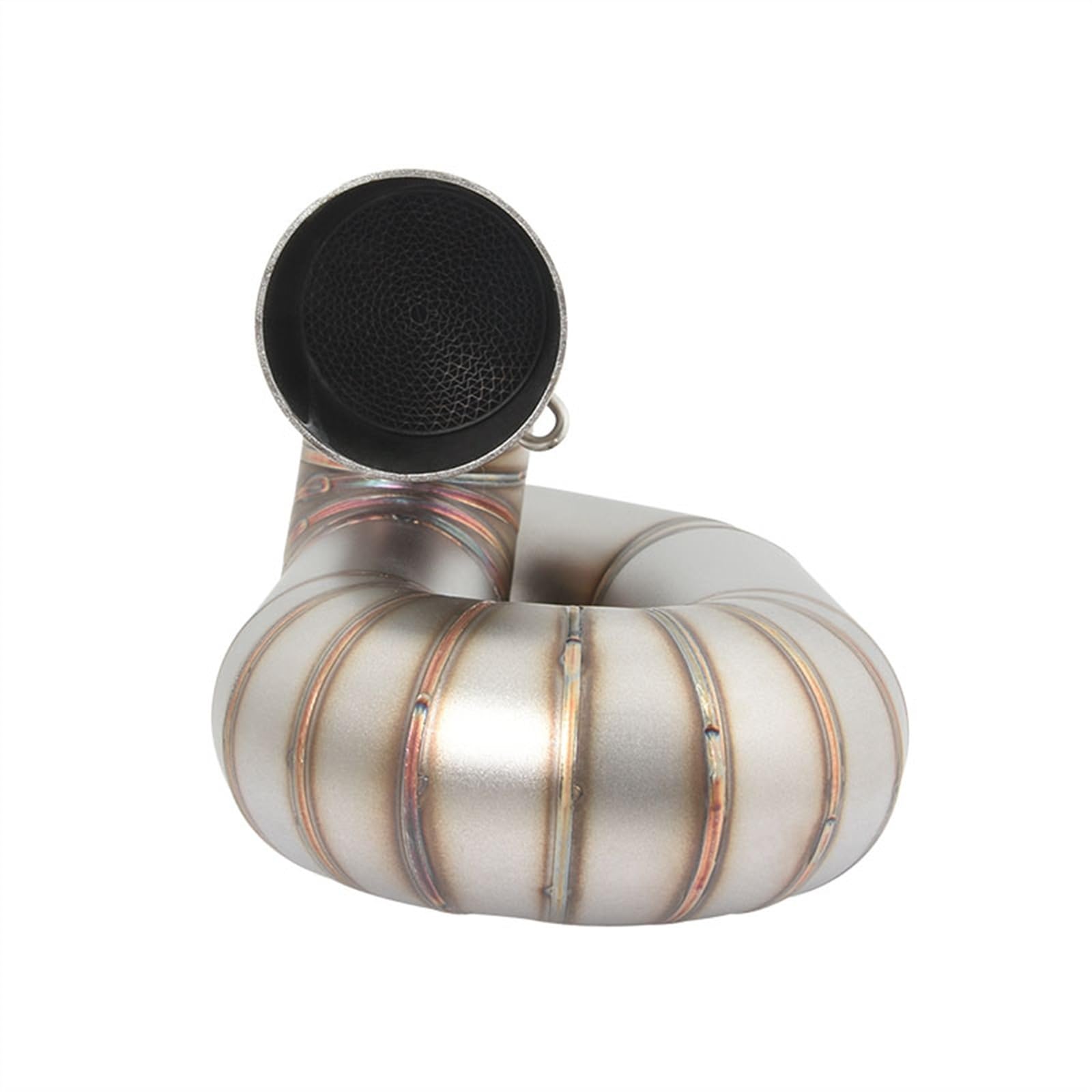 Tubo Di Collegamento Di Fuga Di Scarico Doppio Catalizzatore Silenziatore In Fibra Di Carbonio DB Killer Per TRIUMPH STREET TRIPLE 765S/R/RS 2017-2022 2018 19 2020 2021 (Color : A)