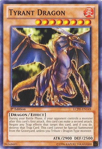 Amazon.com: YU-GI-OH! - Tyrant Dragon (LCJW-EN149) - Legendary