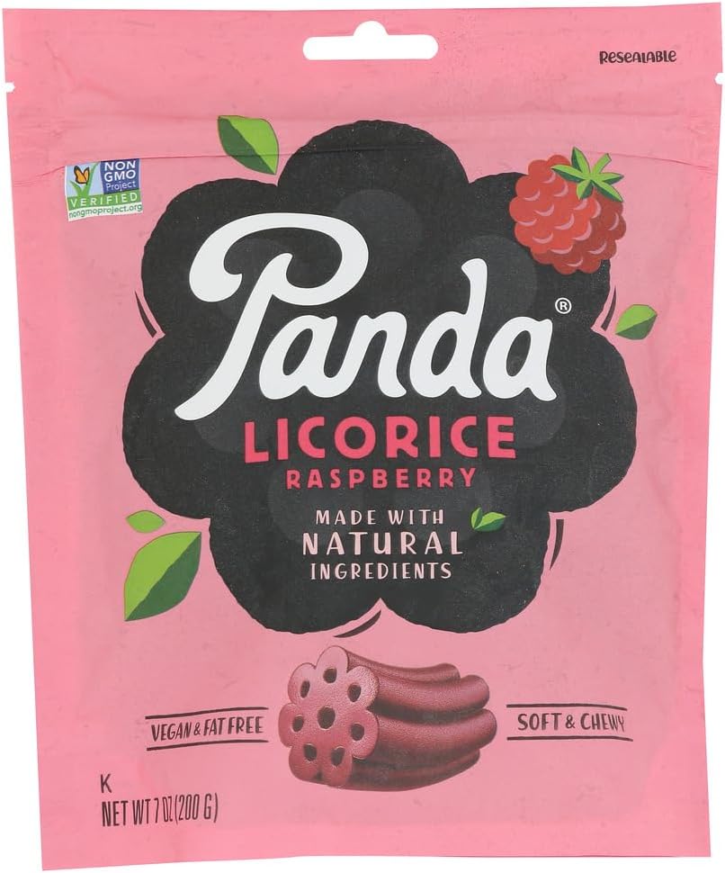 Licorice, All Natural Raspberry Licorice, 7 oz (200 g) -- 2PC