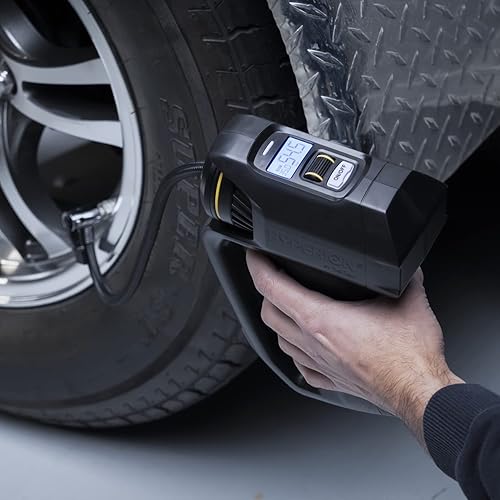 Miniatura 4 de Hyperion Inflador de neumáticos portátil Lift-Assist 100 PSI para neumáticos de vehículos, neumáticos de bicicleta, juguetes e inflables -