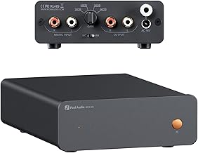 Fosi Audio Box X5 Phono Preamp for Turntable, Mini Preamplifier Home Audio for MM & MC Cartridge Turntable/Phonograph Record Player/Active Speakers, 4-Level Adjustable Gain 38/48/56/66 dB with RCA