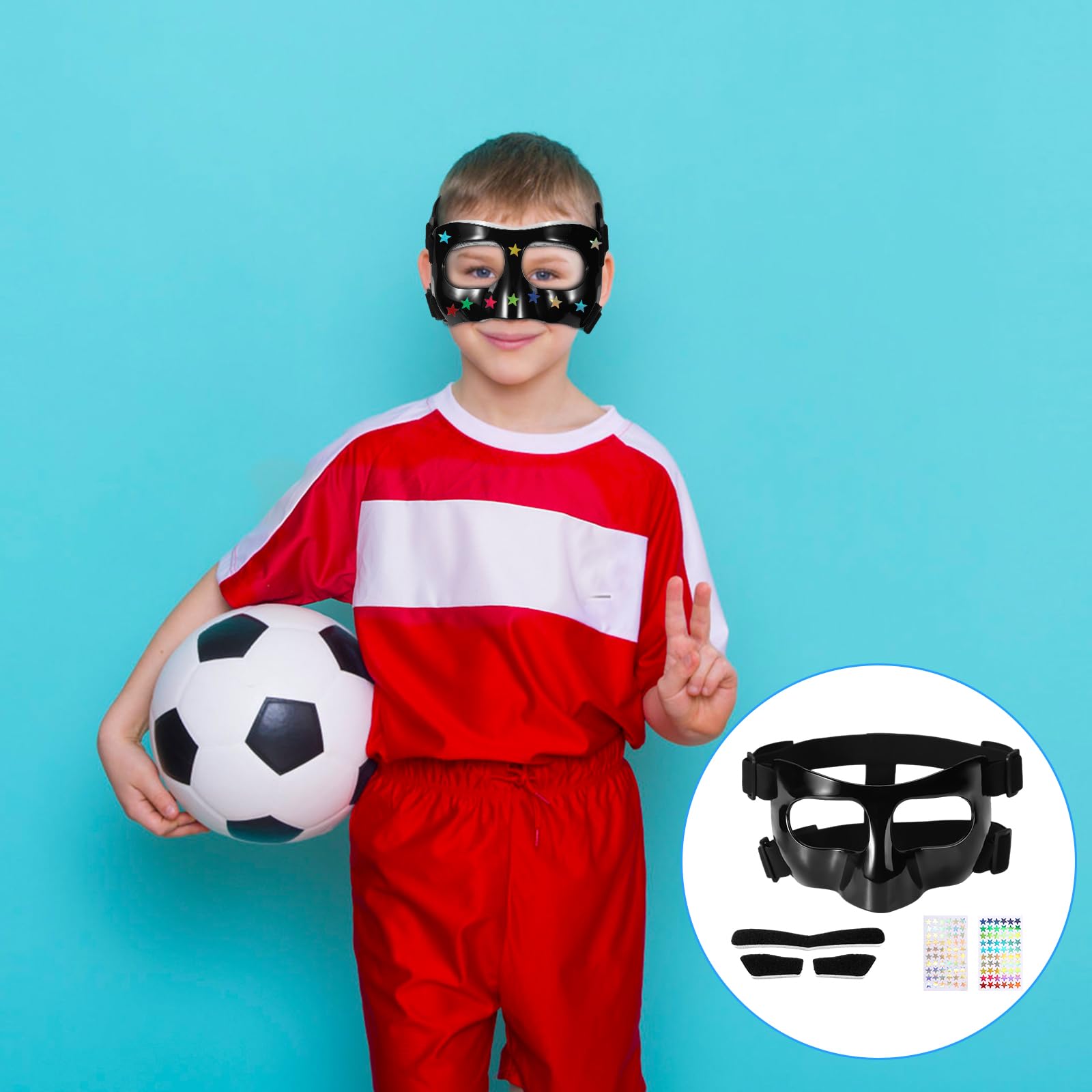 childerns nose guard football helmet for Broken Nose, 5.9x3.74 in Adjustable Face Shield with Pads Star Stickers Guard Sports Training Face Mask Nose Protector for Kids Adults Teens Basketball Soccer Baseball Football(Black), Face Guards Dynaflair Shimano Surf Rods Stair Master Are the visors easy Color:Blue Chrome (2001756)