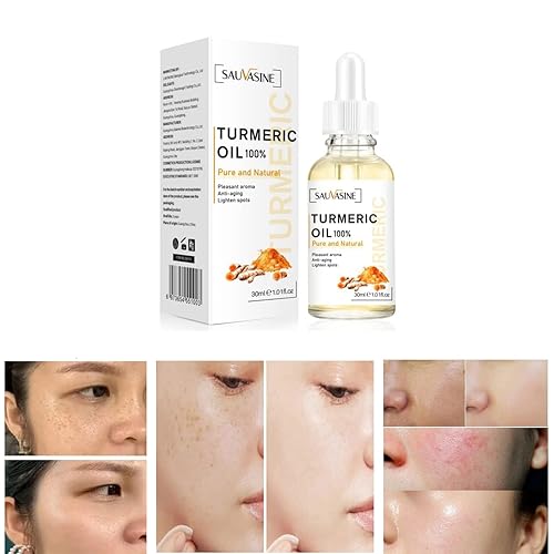 Miniatura 3 de Lanthome Aceite de cúrcuma para manchas oscuras en la cara, aceite facial de cúrcuma para hidratar, rejuvenecer, calmar, reparar la piel
