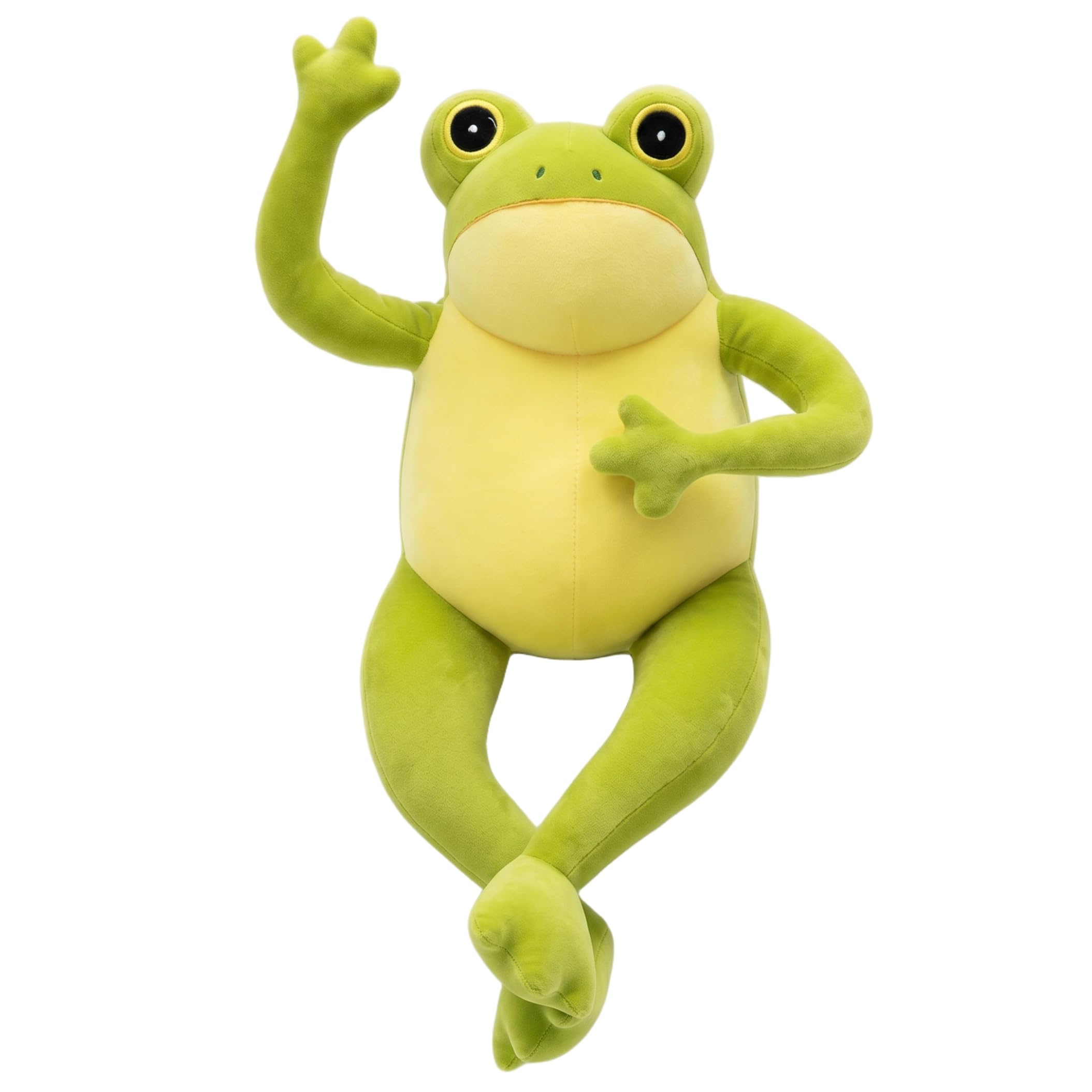 NASSMOSSE Frog Pillow Poseable Plushie, Frog Stuffed Animal For Cuddling & Gifting, 21.65inch Plush Toy