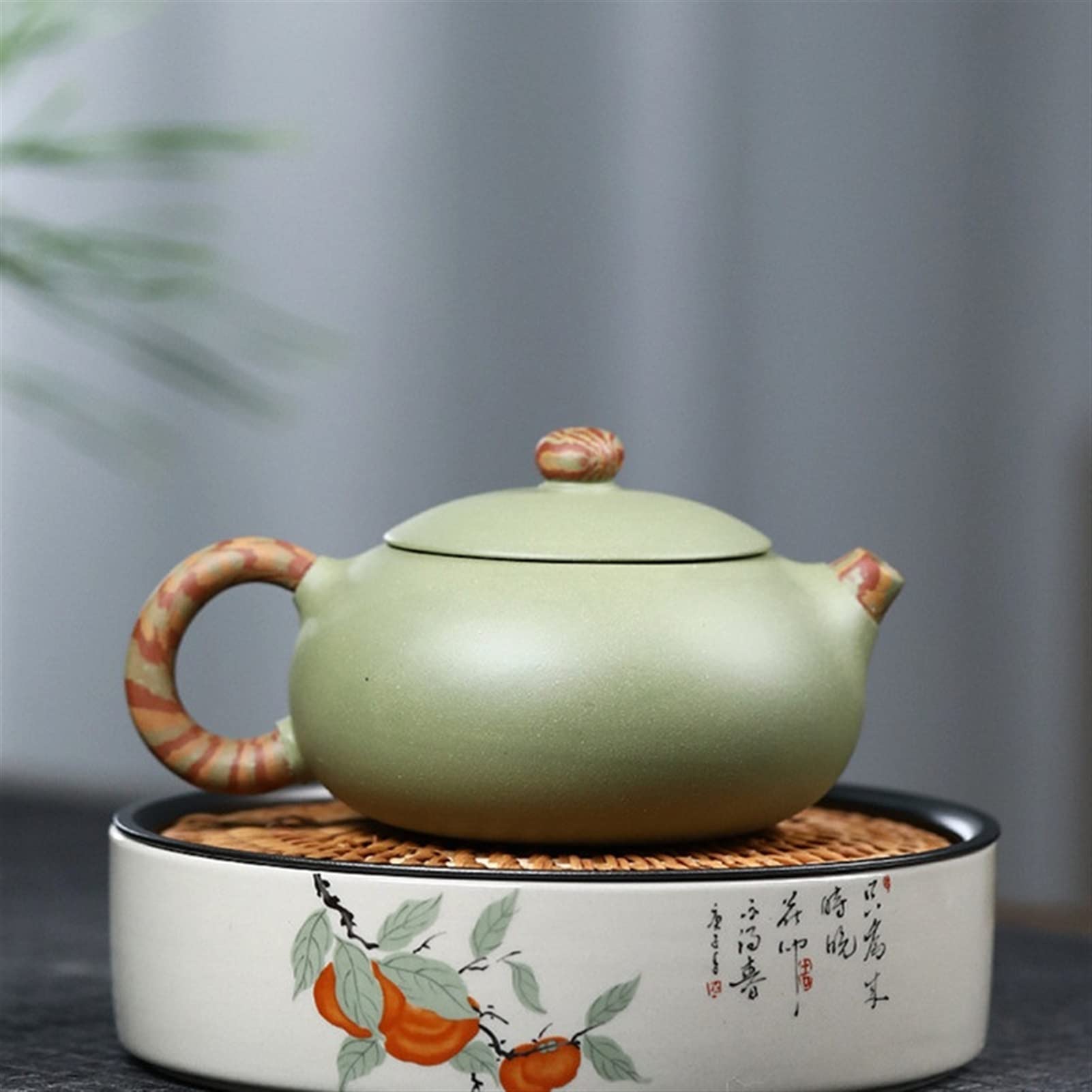 190ml Handmade Herbata Doniczki Fioletowy Clay Teapot Beauty Czajnik Raw Rewe Green Clay Boutique Teaware Chinese herbata ceremonia prezent Wykonany Ręcznie (Color : 190ml)