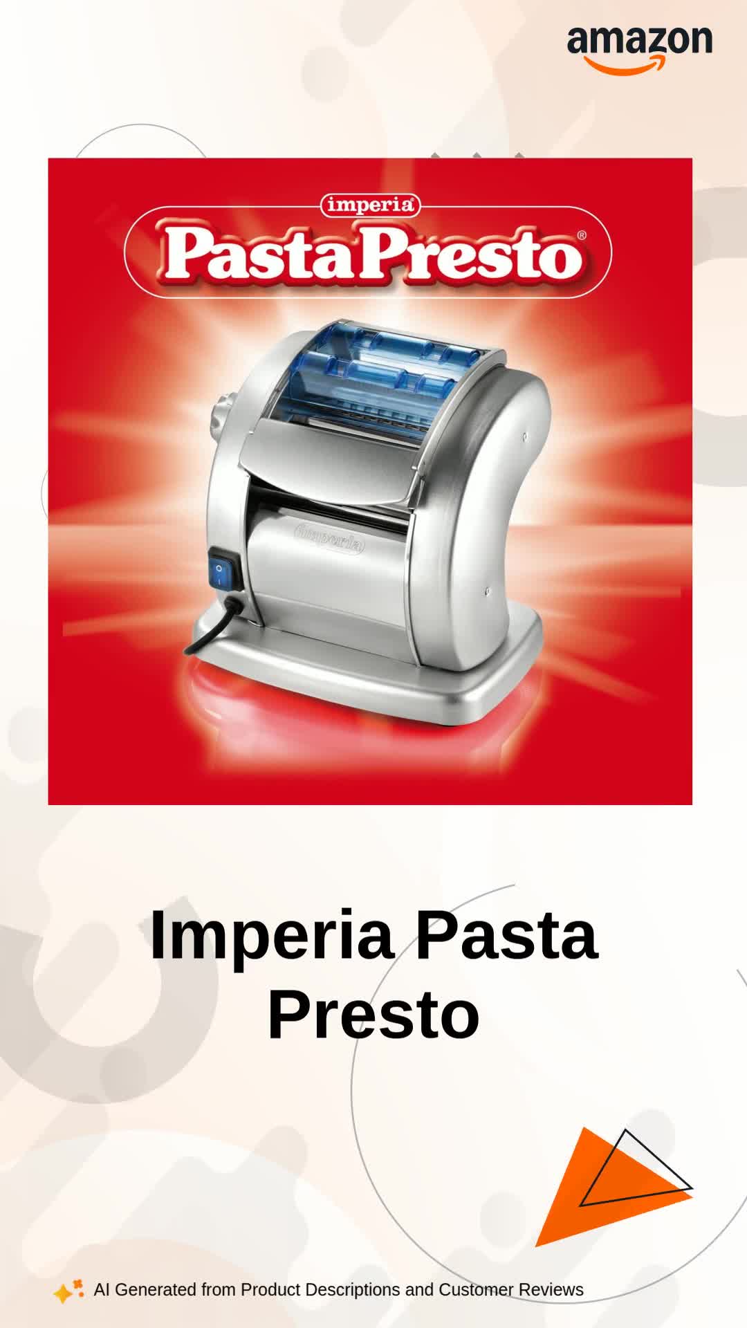 Buy Electric Pasta Maker- Imperia Pasta Presto Non-stick Machine w