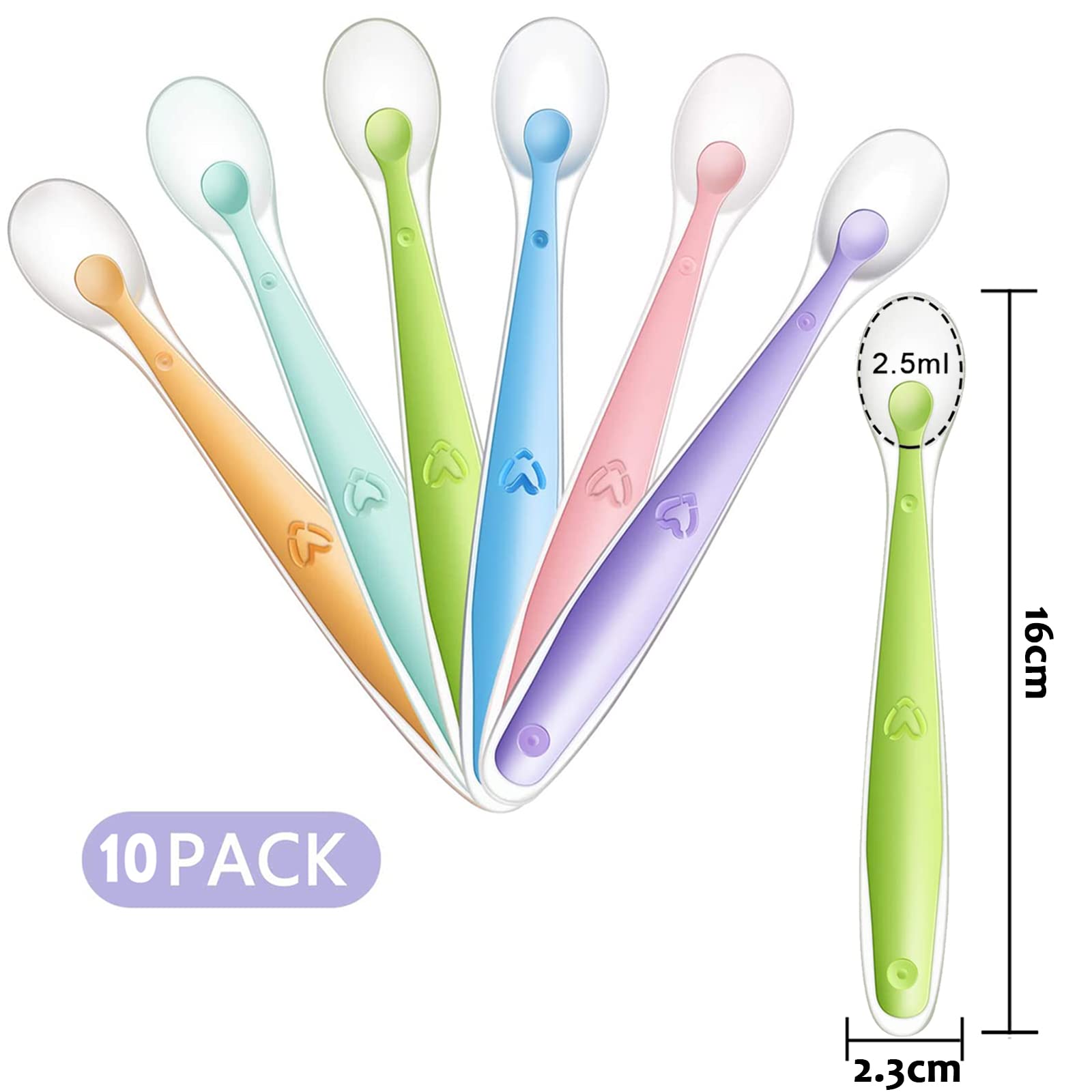 Set 4 Posate Svezzamento Bambino | Cucchiaio E Forchetta In Silicone | Sicuro E Morbido - Foto 8