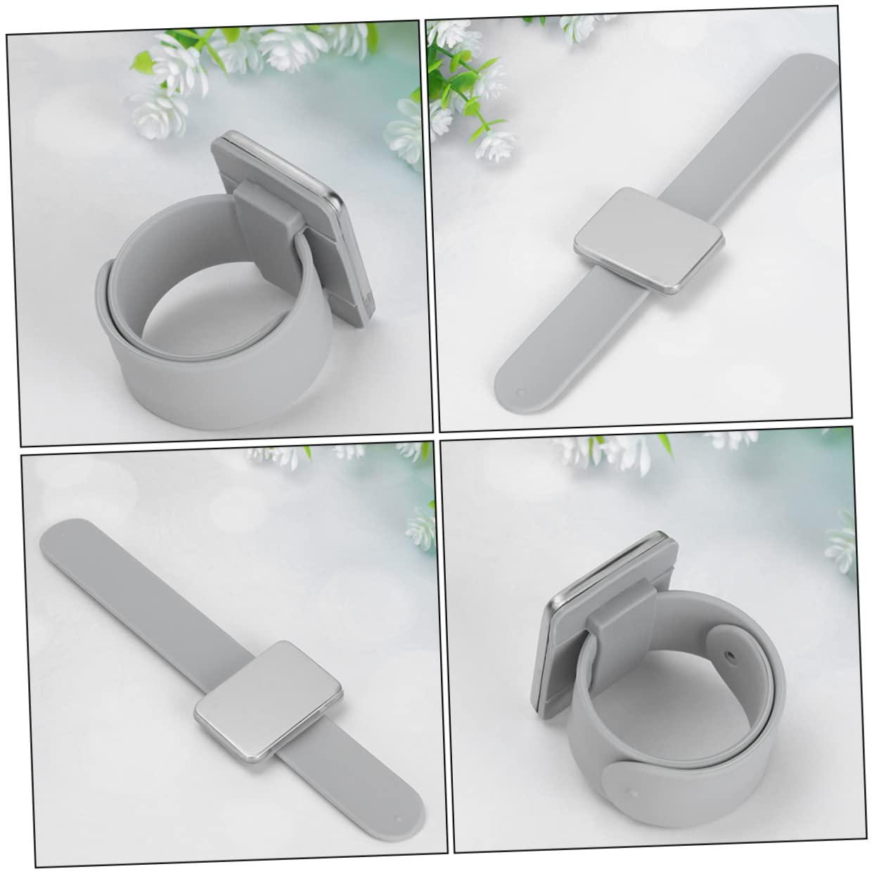 Ciieeo 6 Stk Magnetischer Sprengring Magnetische Slap-armbänder Nadelkissen Armband Quiltnadel Nähen Magnetische Haarnadel Veranstalter Arbeit Kieselgel Magnetische Anziehungskraft