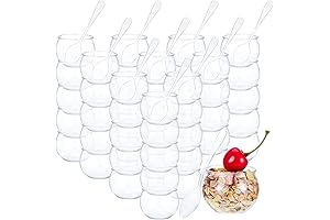 100 Pieces 2 oz Sphere Plastic Fish Bowl Cups