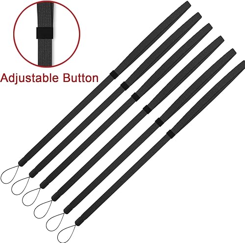 Miniatura 5 de AMUU Paquete de 6 cordones trenzados planos ajustables, para walkie-talkie, crucero, llaves, bolígrafo, teléfono, soporte para tarjetas