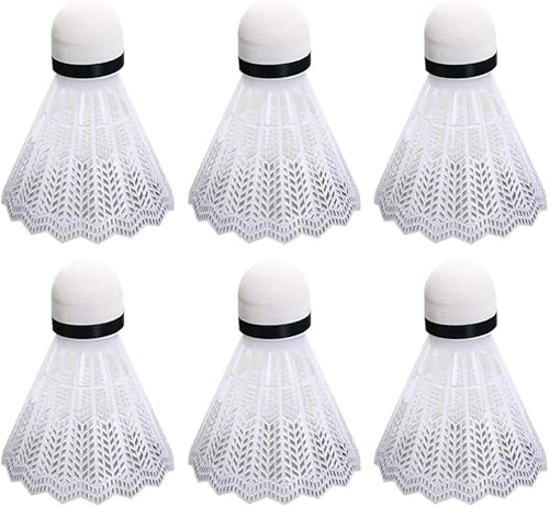 INOOMP Accesorios de sóftbol, 12 unidades de plástico para bádminton, bolas de bádminton con cabeza de espuma para niños y adultos, actividades