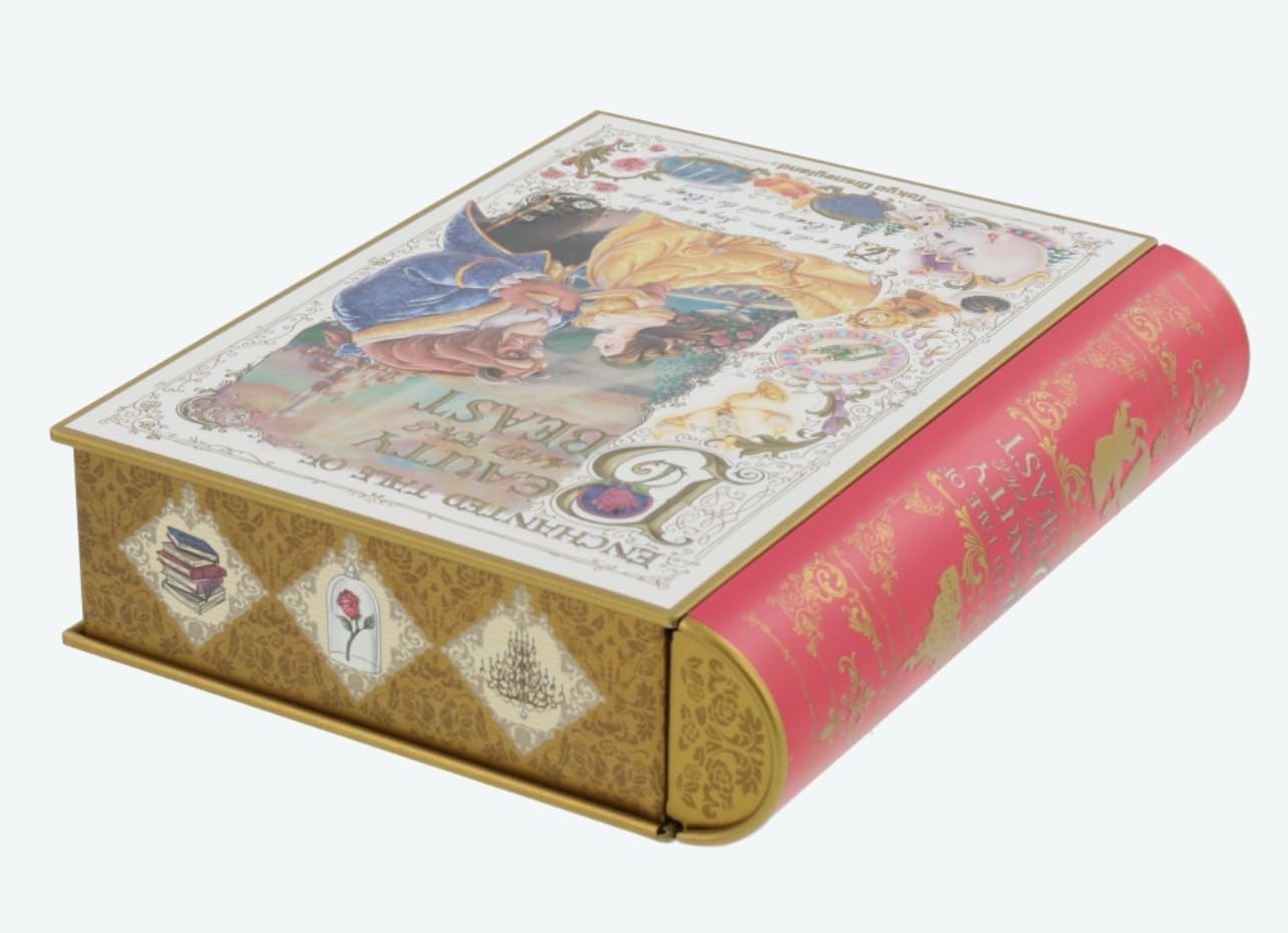 T.L.S 美女と野獣 チョコレート 本型 缶入り【東京ディズニーリゾート限定】 ベル ビースト ディズニープリンセス 人気 お菓子 お土産 ディズニー グッズ プレゼント (1個)