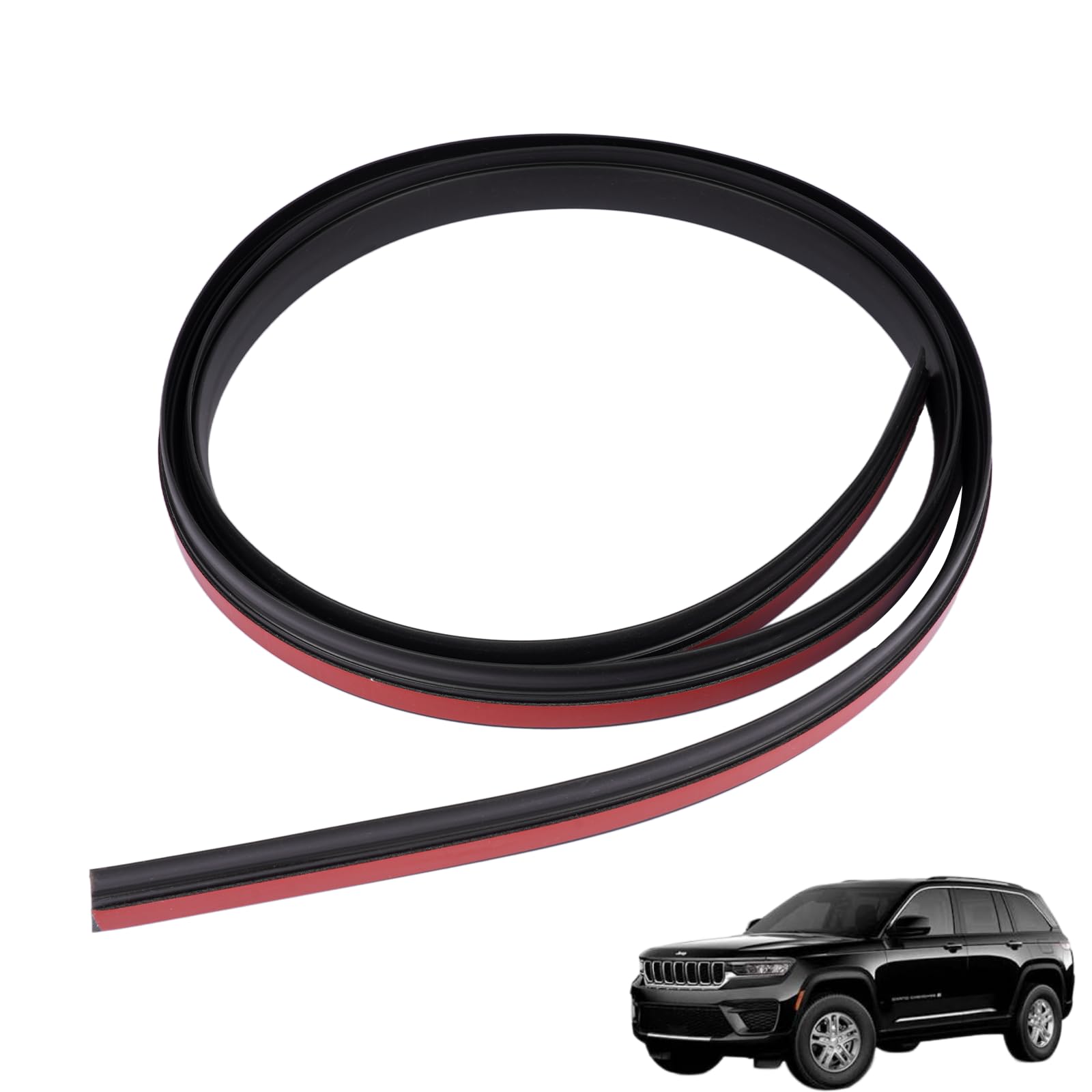 Getanye 55079291AD Left Roof Molding Strip Weatherstrip Fits 2011-2022 Jeep