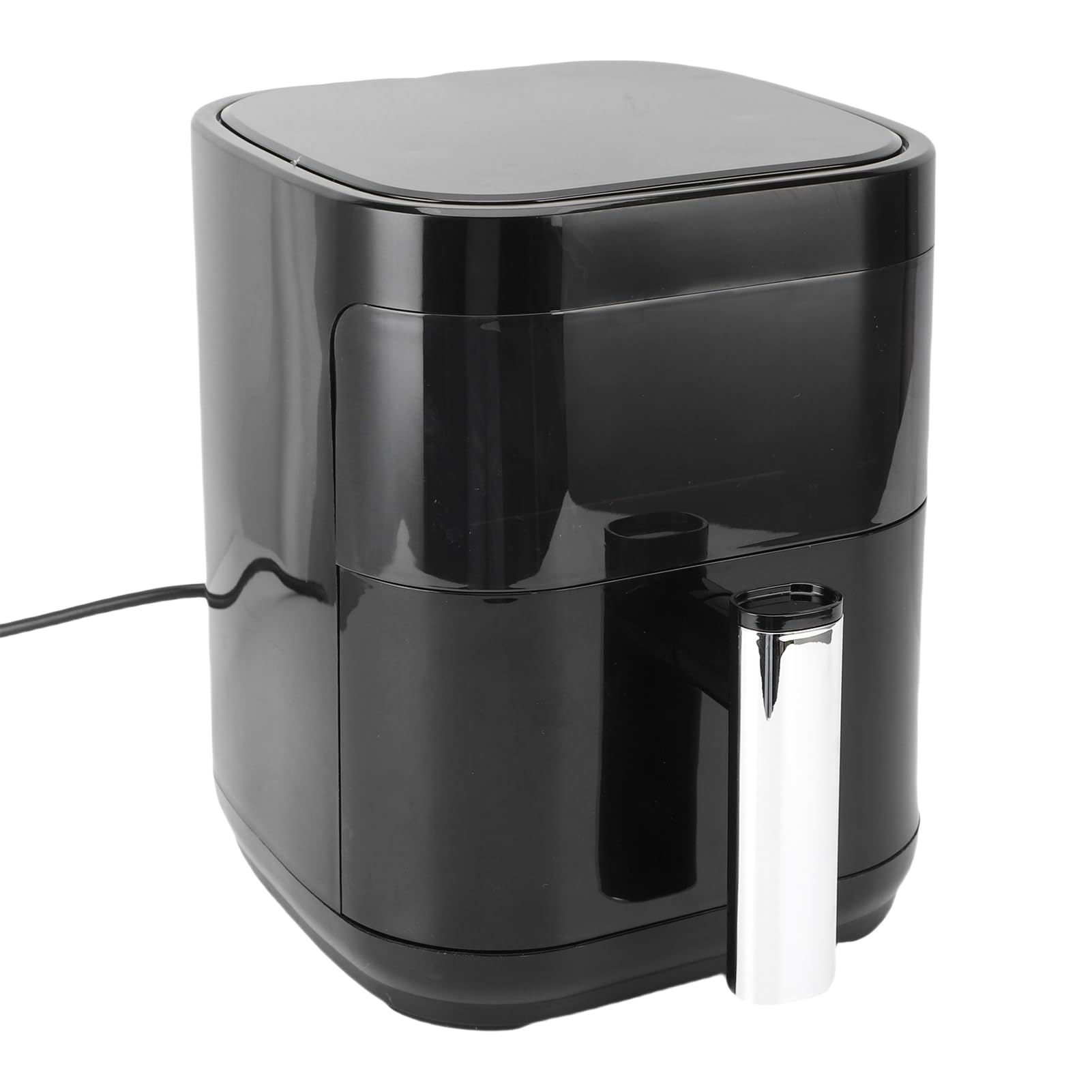 Kompaktowa Cyfrowa Frytkownica z 8 Wbudowanymi Programami, 1200 W, Ekran Dotykowy LCD, Okienko Podglądu, Maksymalna Temperatura 400°F do Zdrowego Gotowania Bez Oleju (wtyczka UE 220V)