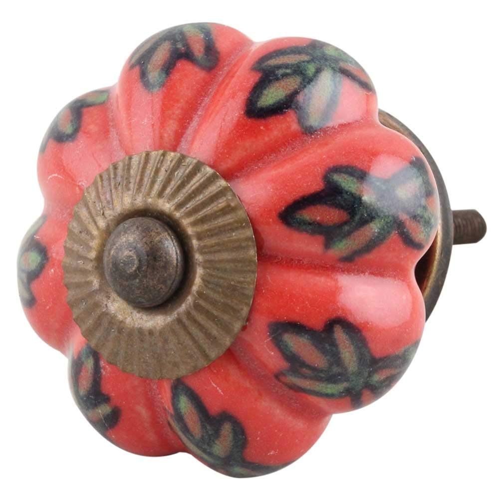 IndianShelf 4 Pack Multicolor Sunset Pumpkin Ceramic Drawer Knobs for Kitchen Cabinet Knobs Door Pulls Decorative Dresser Luxury Exclusive (B07PWWJB24) Amazon Price History, Amazon Price Tracker