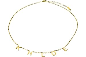 Personalized 18K Gold Plated Name Necklace