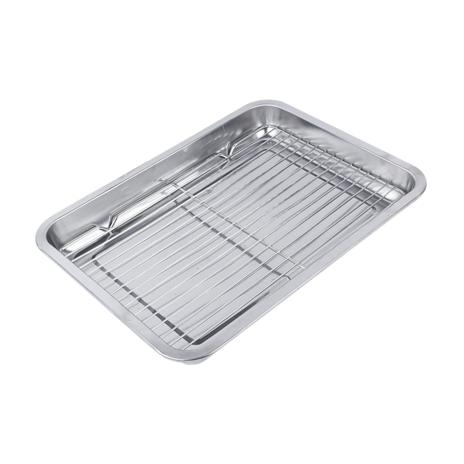 Backblech mit Rost, Backblech, Backutensilien, Abtropfschale, Tablett für, Tablett für, 50cmx35cmx48cm