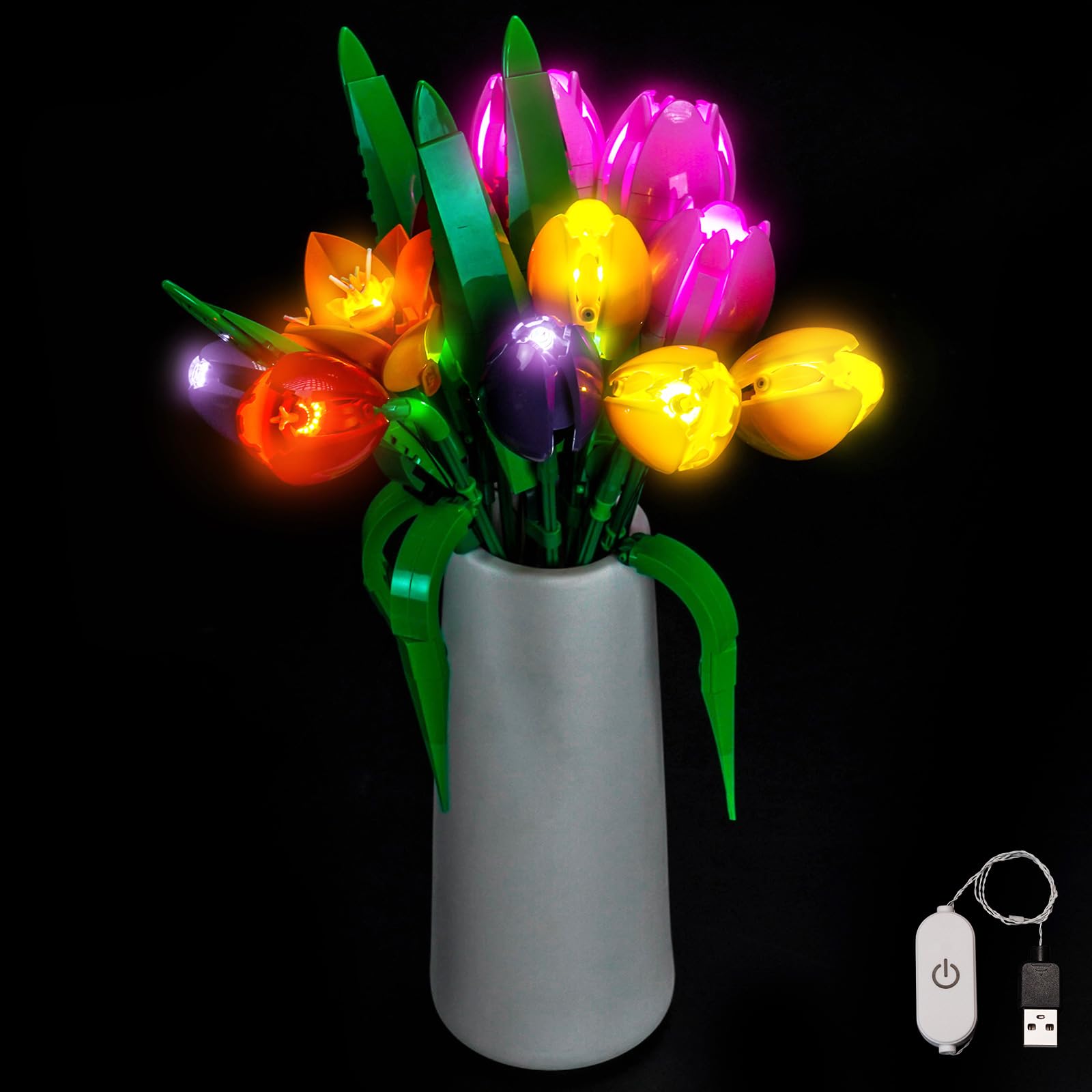 BrickBling Juego de Luces LED Compatible con Lego 10311 Orquídea Botánica Set (solo luces, no incluye bloque de construcción), versión de control — view 26