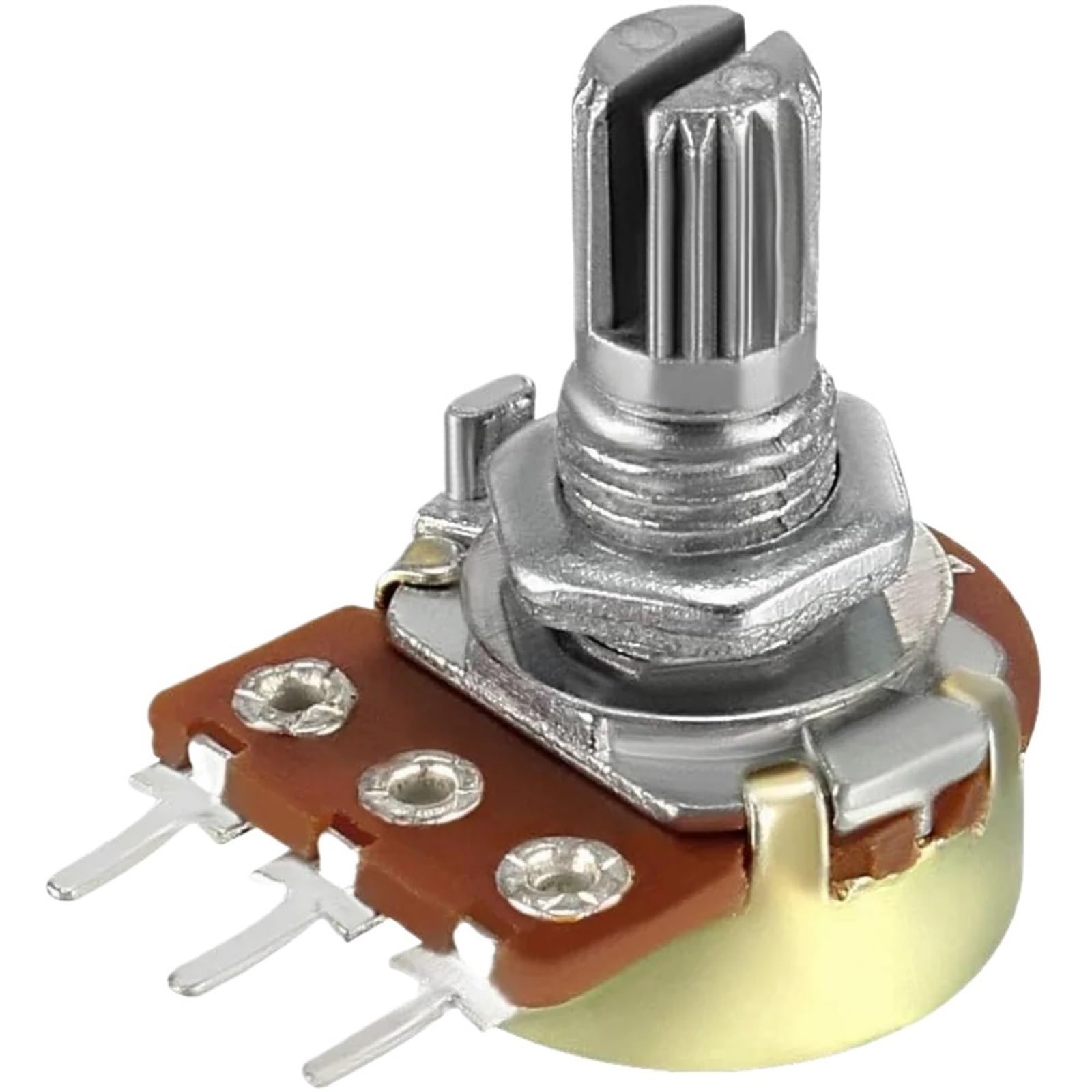 Potenciómetro lineal WH148, 5 uds., 15mm, 3 pines, eje de resistencias variables, potenciómetros de película de carbono rotativos de un solo giro, 100K-1M Ohm(250K OHM)