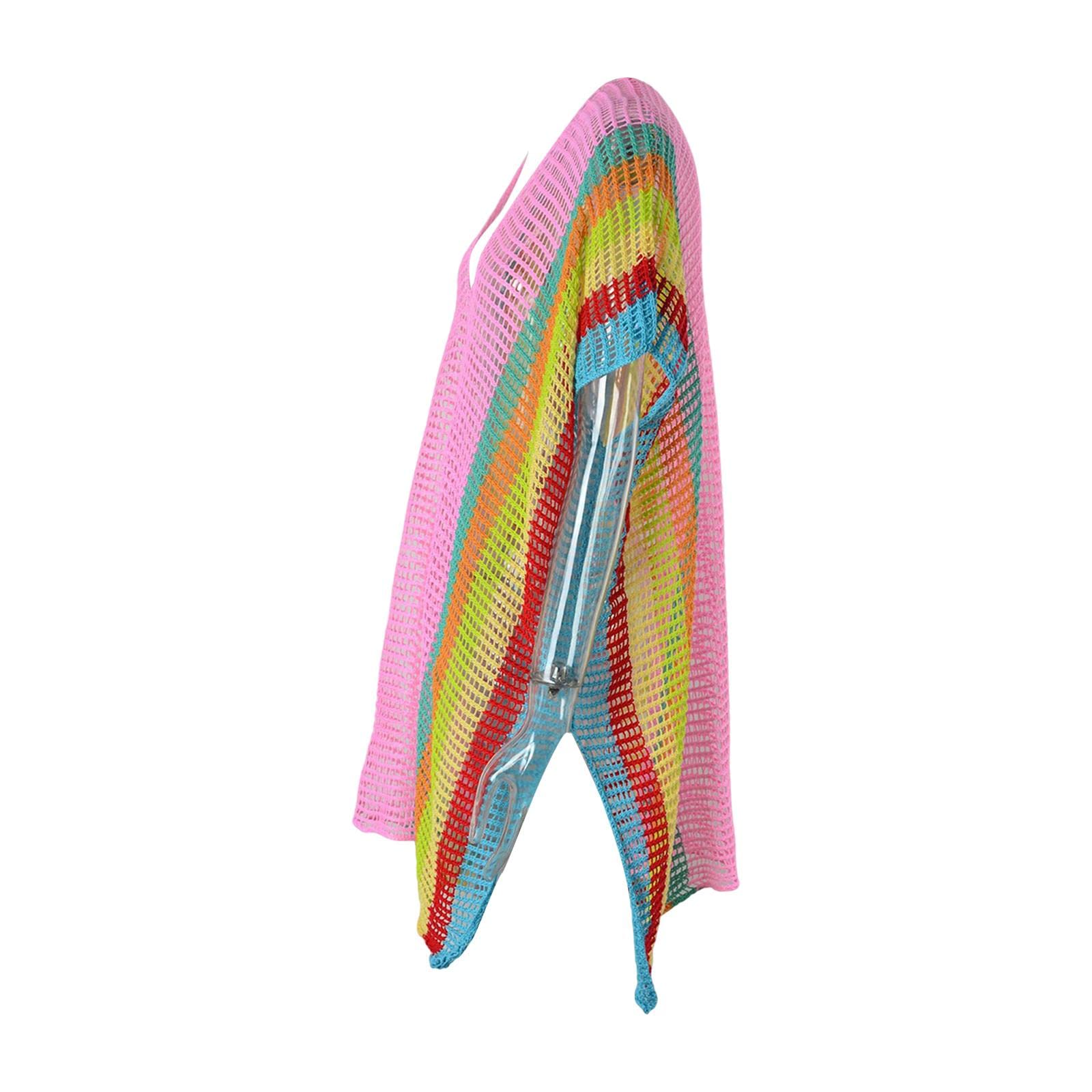 calandis ™ Swimsuit Cover Up for Women Knitting Vacation Sun Protection Clothing Pink | Womens Clothing-picture-44