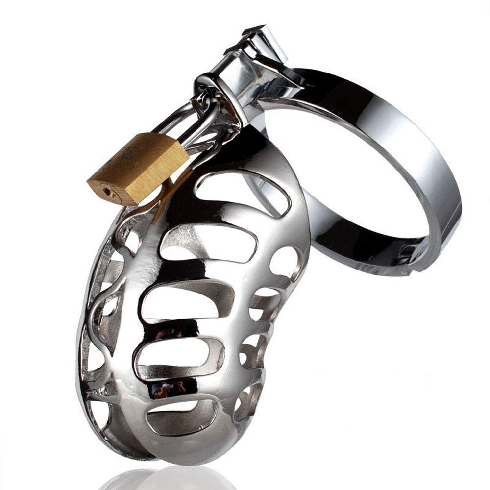 Amazon | 貞操帯 コックロック ペニス拘束 金属製 アダルトグッズ 南京錠付き SM拘束グッズ | Semaxy | SM