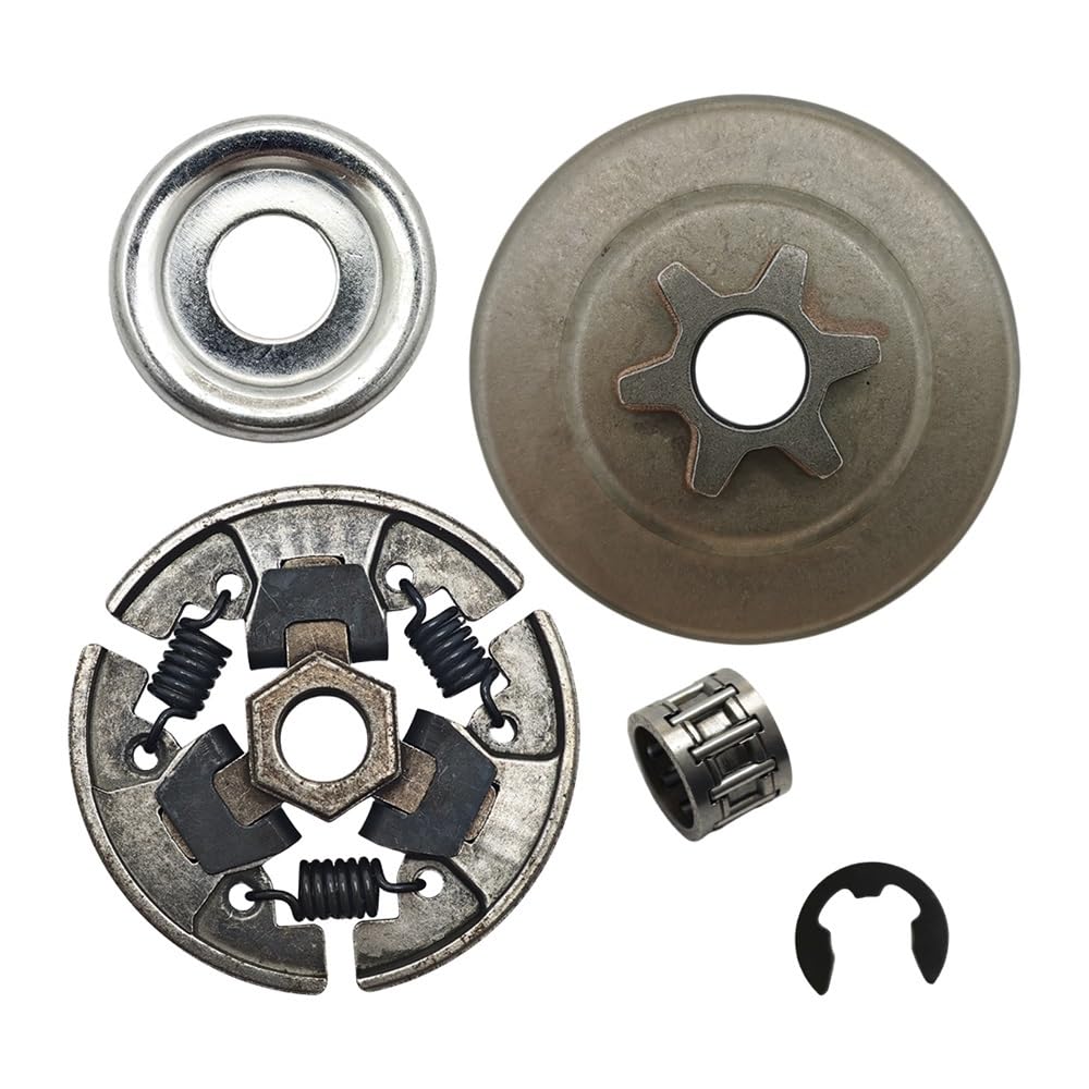 Kit piñón de embrague 3/8 6T para evitar fallos de giro en motosierra MS181