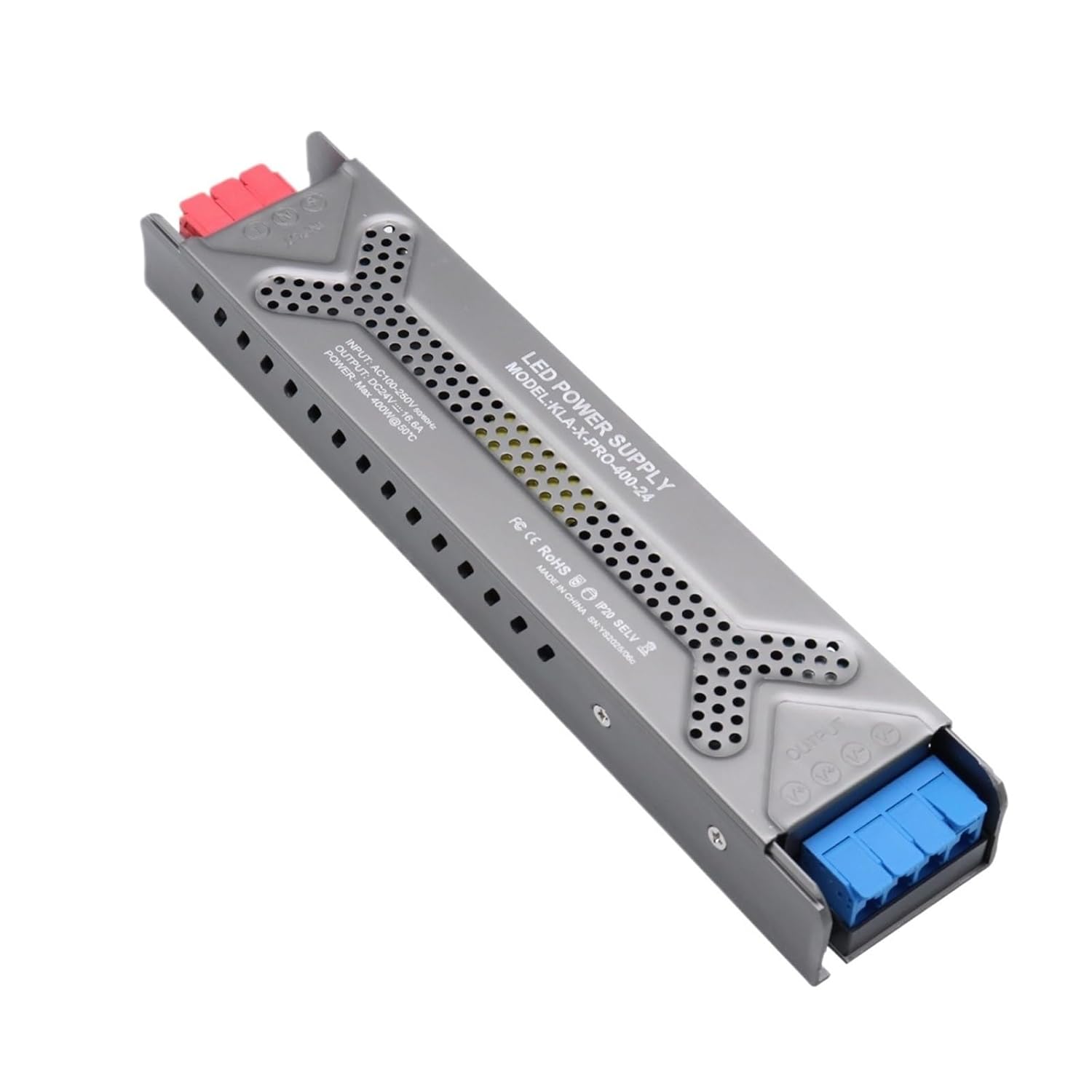 AC 100-250V LED Driver Transformer Converter Lighting Power Supply 12V 24V Push Terminal Silicone Glued(X-PRO 100W,DC 24V)