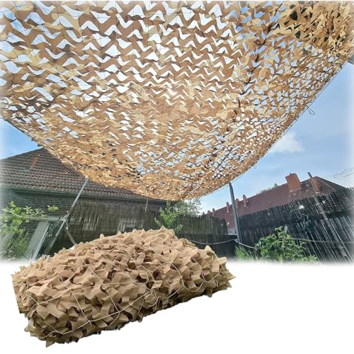 GZDXBF Red De Camuflaje Militar - 2x2m,2x6m,3x5m,4x11m,6x8m,7x14m - Malla De Camuflaje Reforzada, Red De Sombra Caza para Interior O Exterior(Size:3x4m/9.8x13.1ft)