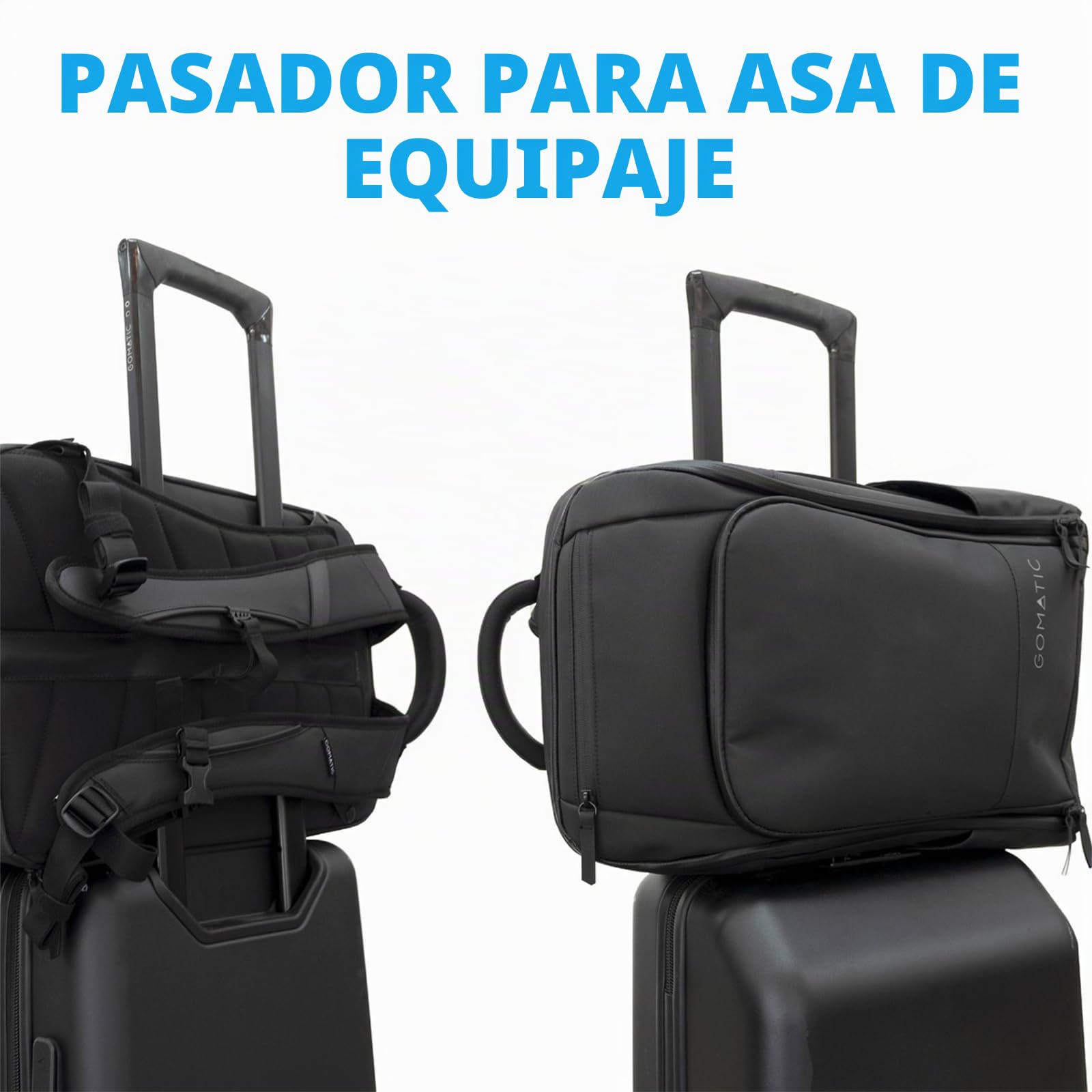 Gomatic Backpack 20-24 L | Mochila para Diario | Mochila de Viaje | Mochila para Portátil | Bolsa de Gimnasio | Equipaje de Mano | Material muy Resistente y Fuerte | Impermeable