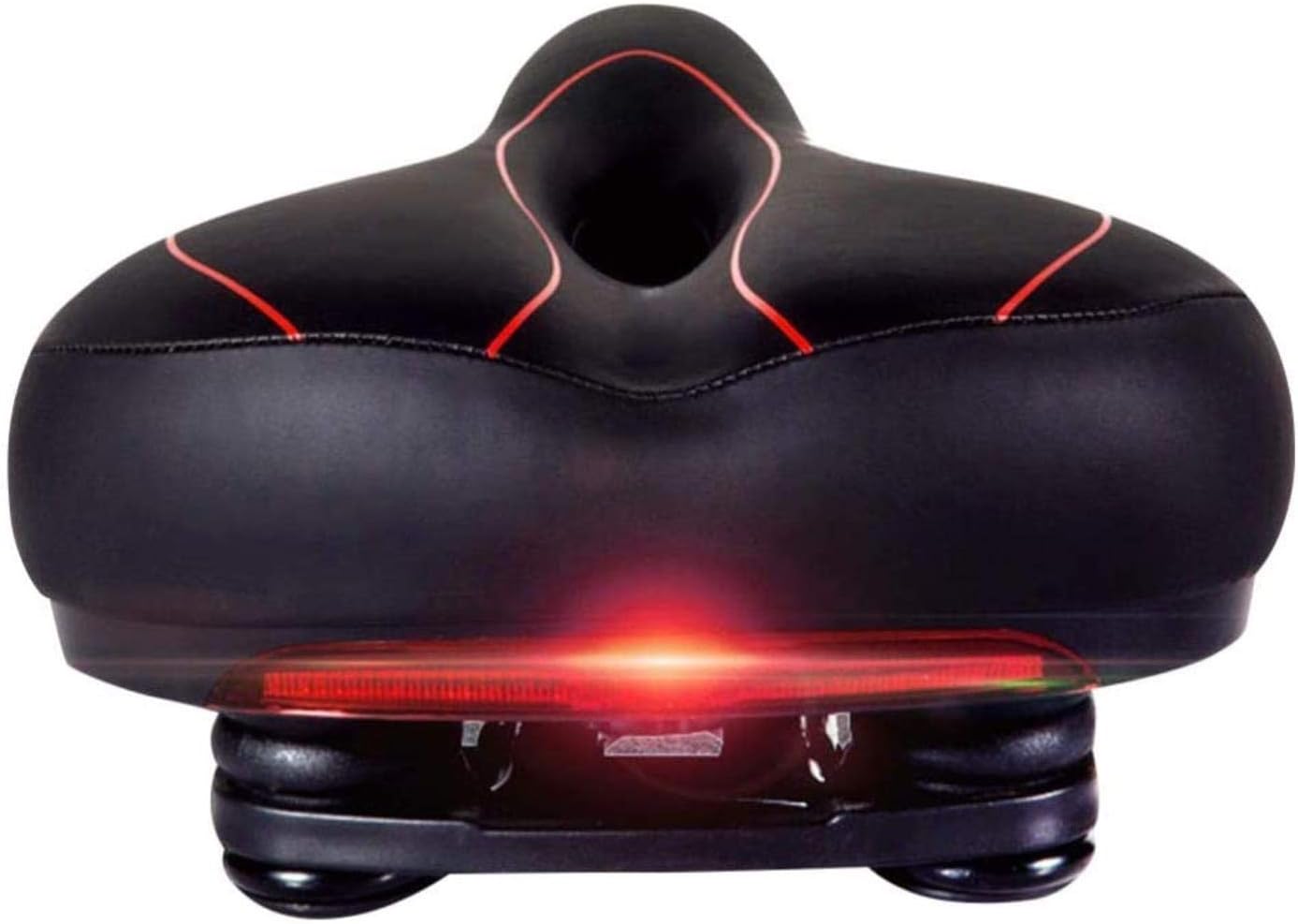 LSZ Bicycle Saddle Bike Saddles Thickened Comfortable Bicycle Seat with Tail Light Saddles