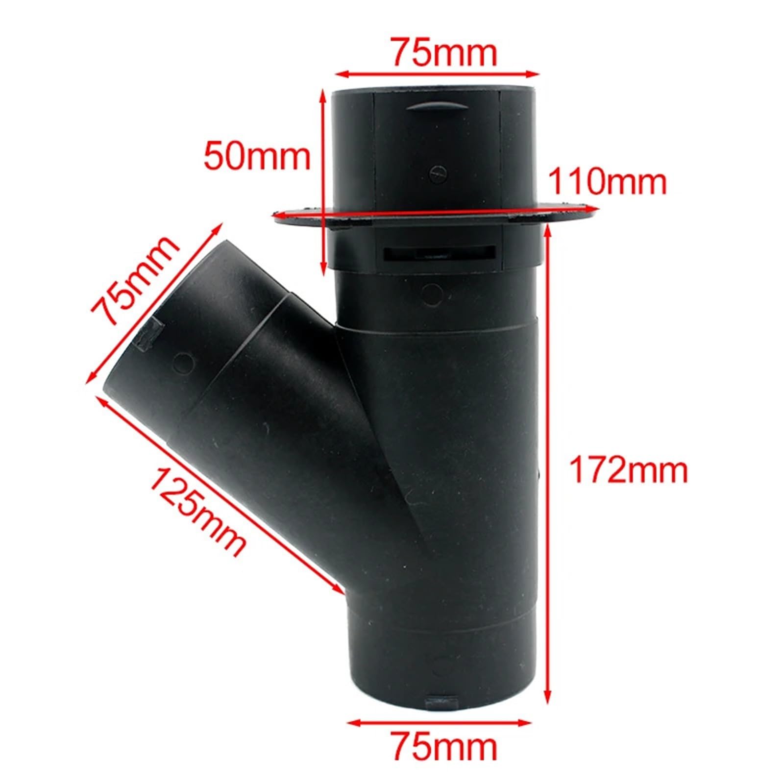 Do Webastoa Vavle Flap regulowana powietrzna nagrzewnica postojowa odpowietrznik kanałowy rozgałęźnik wylot rury wydechowej(75mm Y 1 valve)