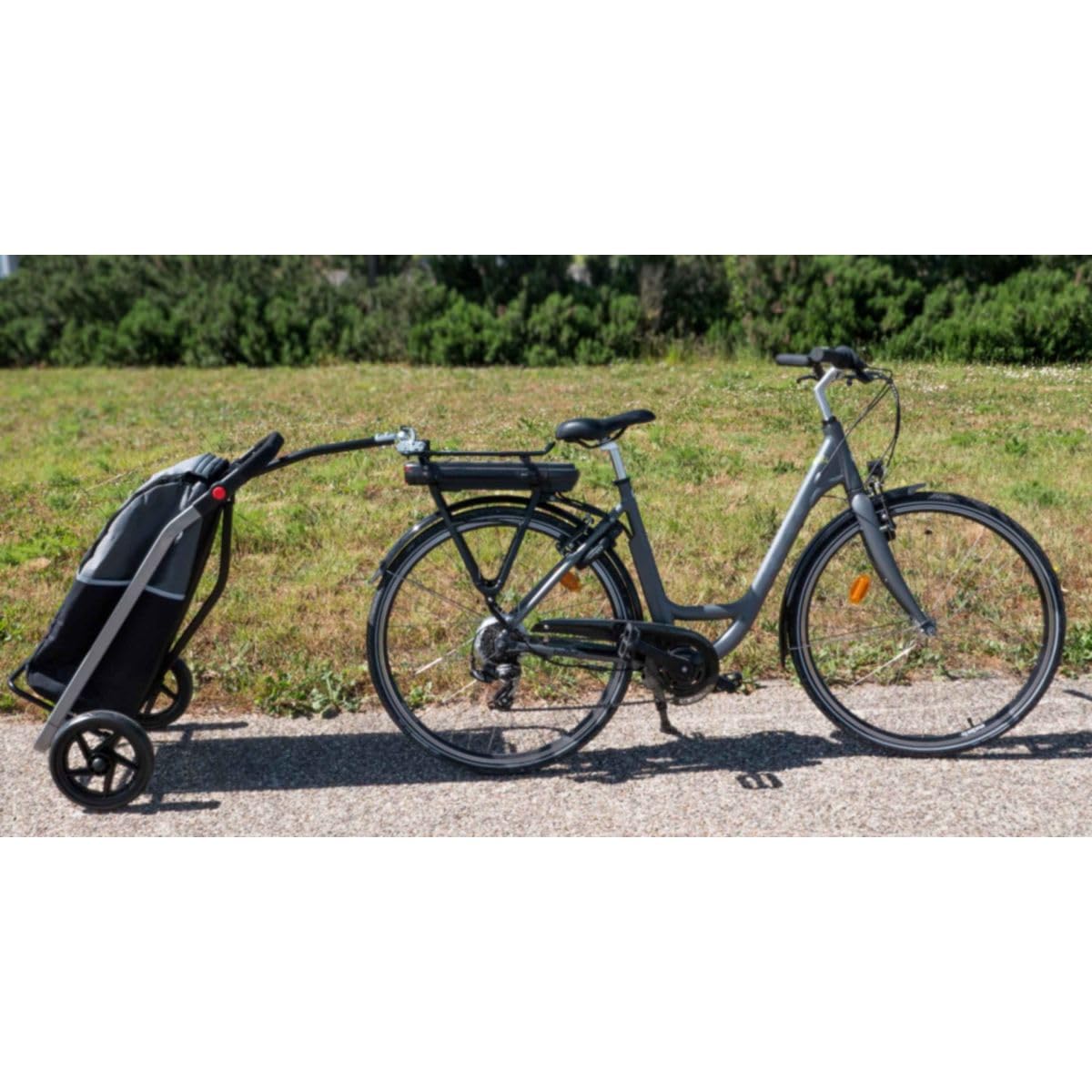 BIKE ORIGINAL Shopping Trailer compatible con e-bike. Unisex-Adulto, Talla Única