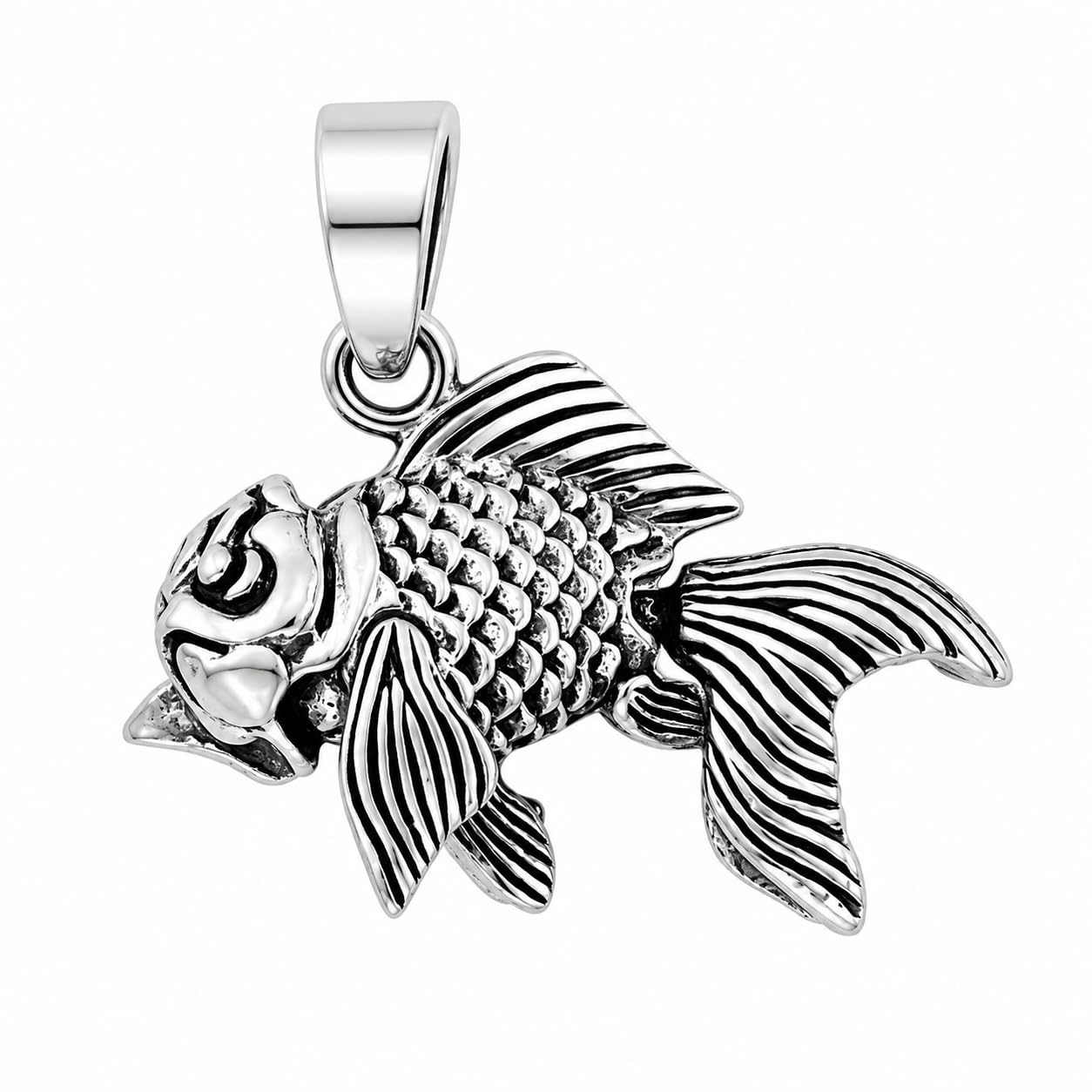 sahiba gems Sahiba Pure 925 Silver Chandi Ki Small Size Fish/Machli Pendant Locket for Men and Women ~ Use in Bracelet ya Locket for Astrological and Lal Kitab Remedy-picture-17