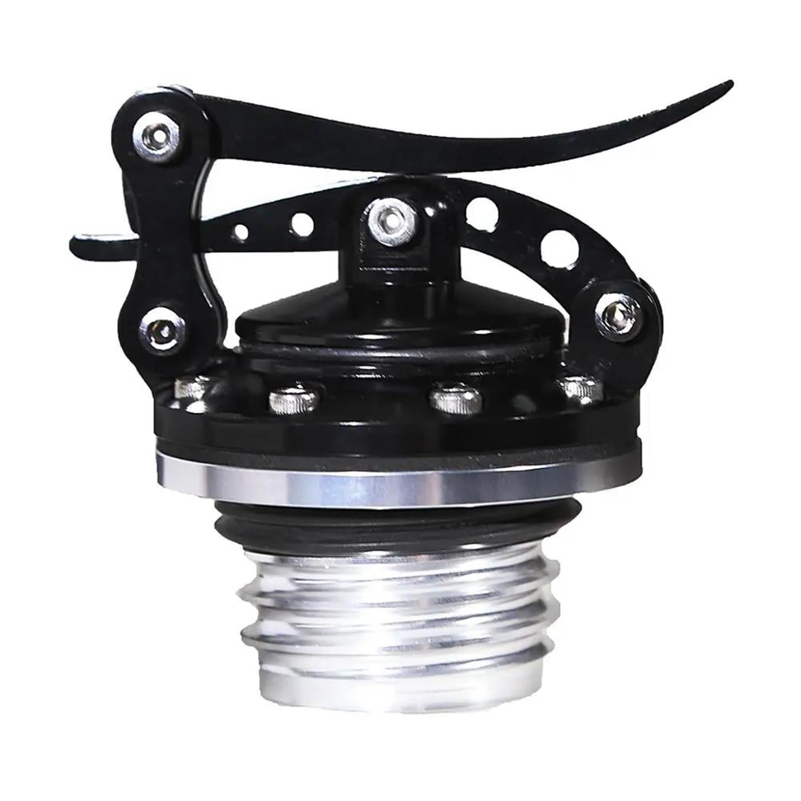 Tapón De Aceite Del Motor Tapa Aceite Tanque Combustible Liberación Rápida Motocicleta Color Negro Y Dorado Para Harley Para Sportster XL 1200 883 X48 Modelo Dyna(Black)