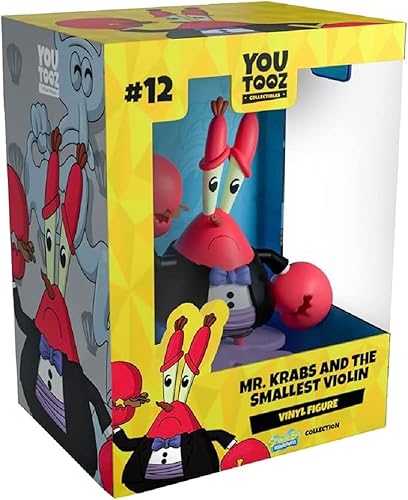 Youtooz Mr Krabs and The Smallest Violin Figura de vinilo de 4.4 pulgadas, con licencia oficial Mr. Krabs and The Smallest Violin coleccionable de