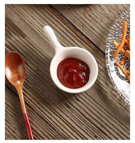 Set Di 6 Piattini In Ceramica Per Salsa - Ideali Per Sushi, BBQ E Antipasti - Foto 9