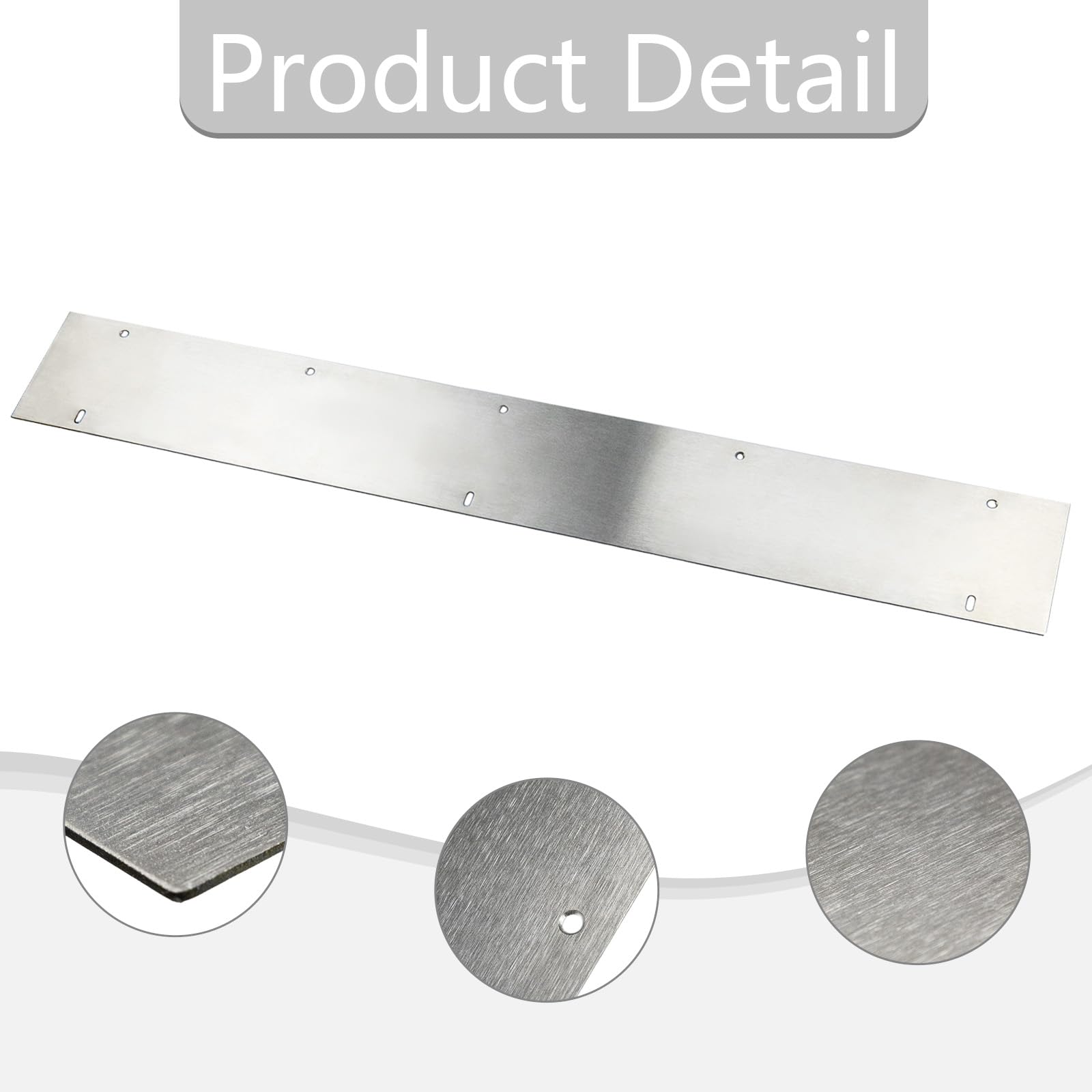 Hohitenz Dampfschutzblech Geschirrspüler 60 cm, 304 Edelstahl 600×85 mm inkl. Schrauben – Wrasenschutzblech/Hitzeschutz für Arbeitsplatte – Dampfsperre Spülmaschine - 3