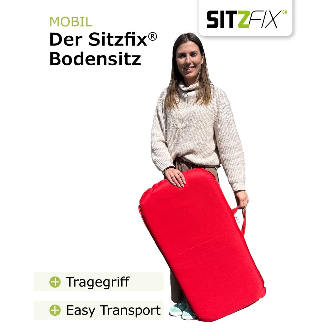 Bodensitzkissen, Bodenstuhl, Bodensitz Indoor/Outdoor mit Verstellbarer Rückenlehne grün von Bungarten