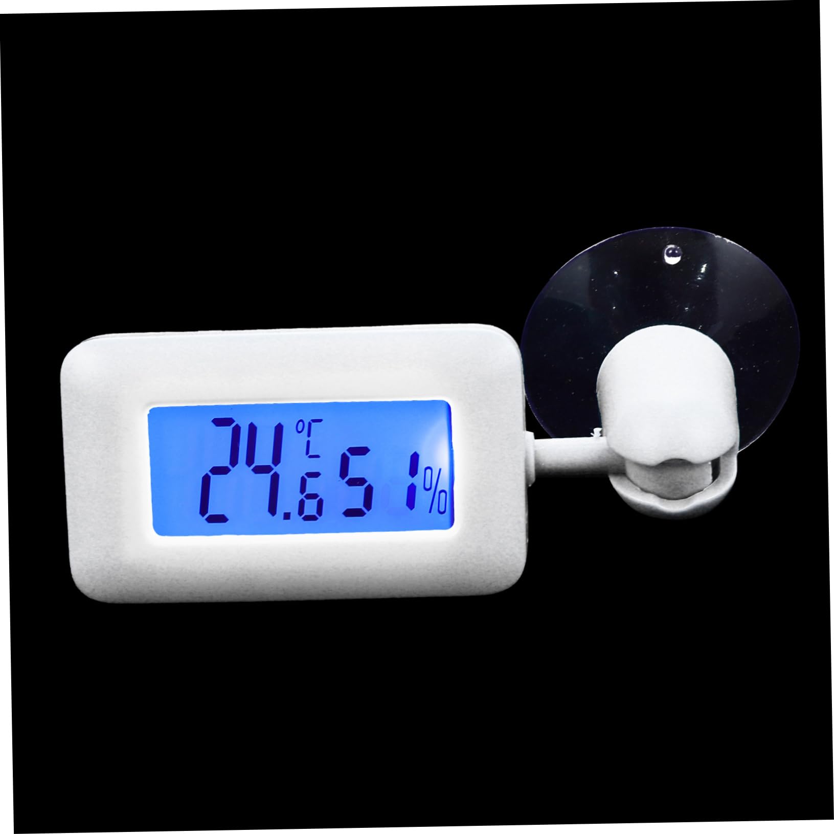 POPETPOP Suction Cup Thermometer for Reptile Terrariums Rotating Temperature Measuring Device for Leopard Tanks Easy Installation No to Tank Durable Design