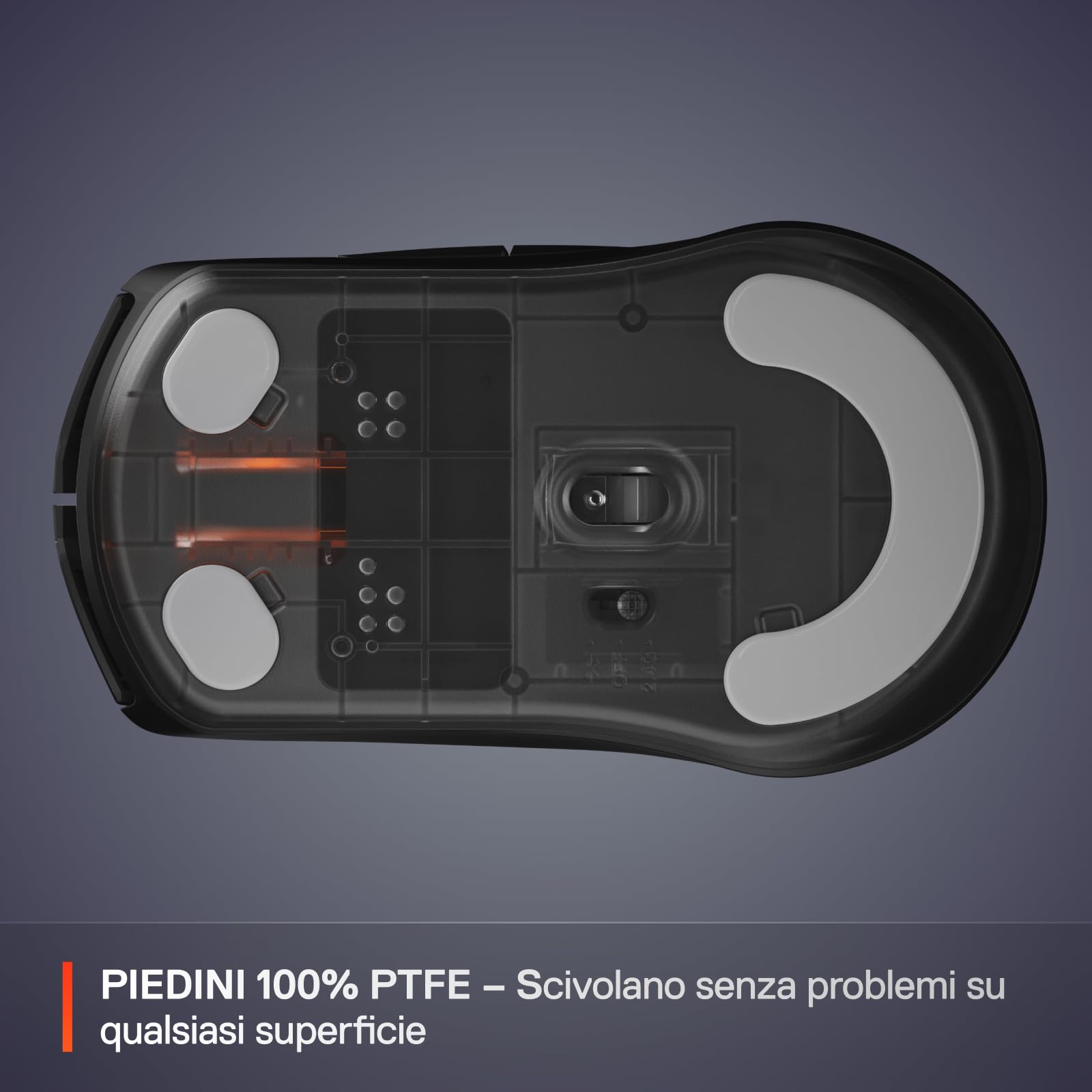 SteelSeries Rival 3 Wireless Gen 2 - Mouse Gaming - 2,4 GHz e Bluetooth - Sensore ottico TrueMove Air da 18000 DPI - Durata 60 milioni di clic - Leggero - Piedini 100% PTFE - Nero